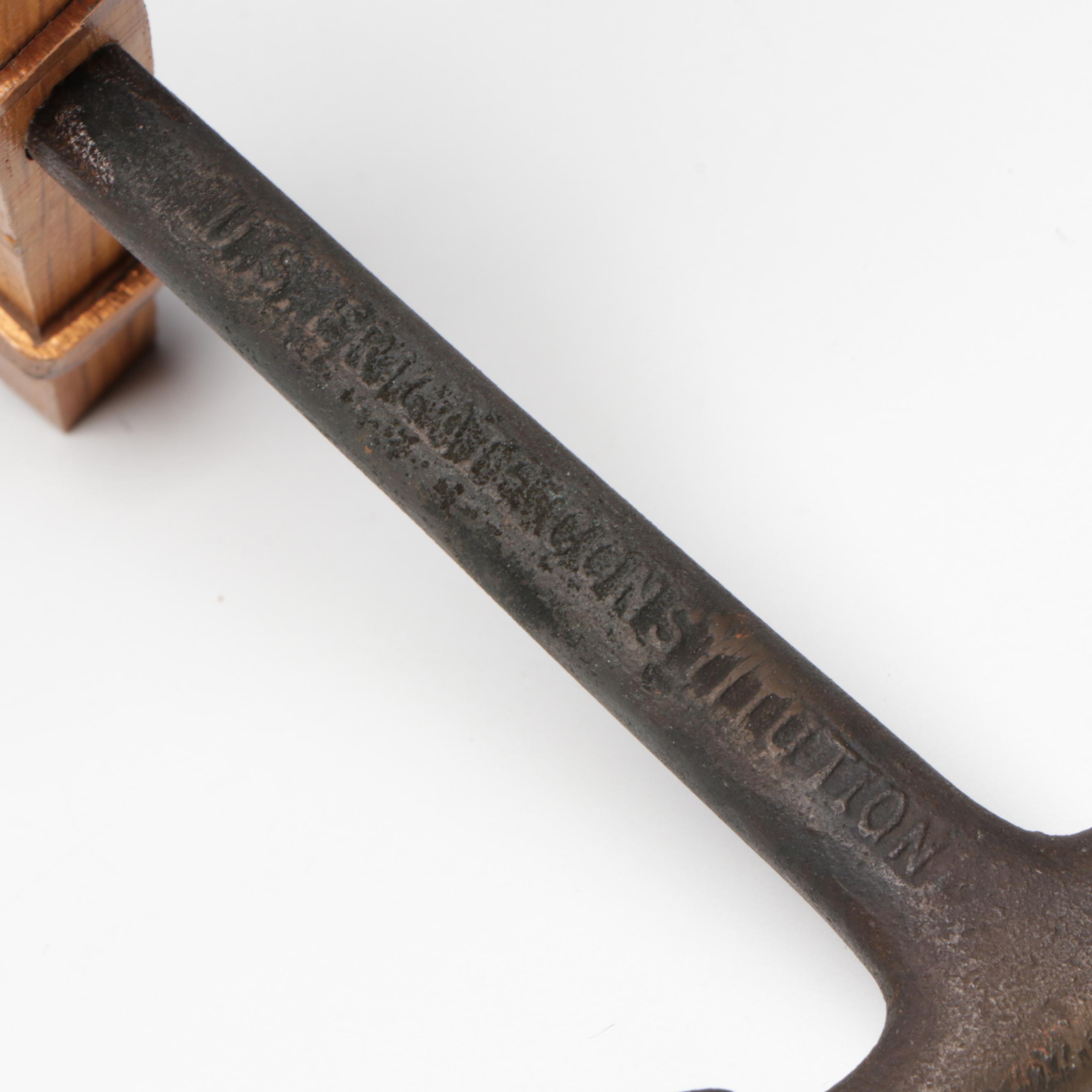 Model Anchor Made With Materials Taken From USS Constitution