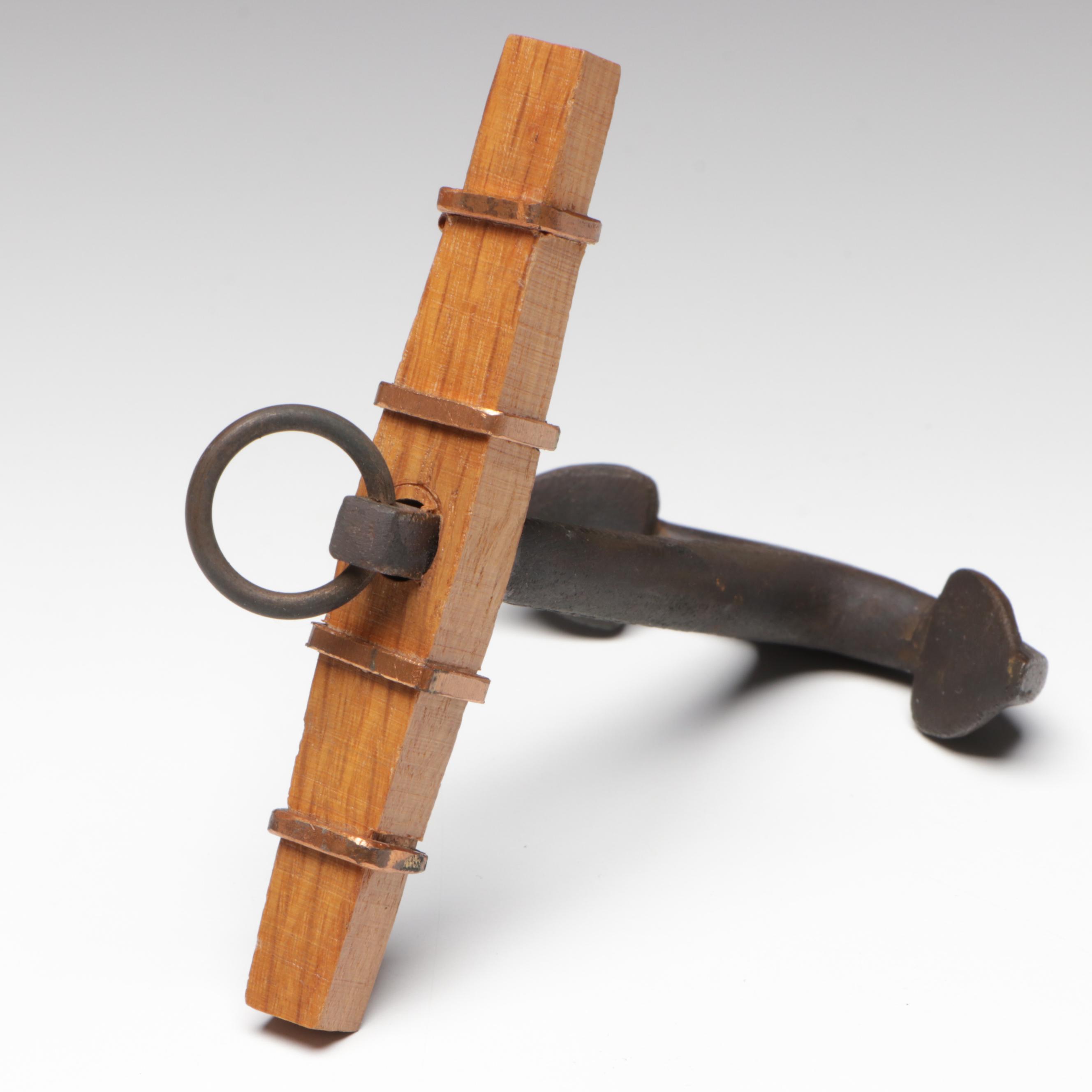 Model Anchor Made With Materials Taken From USS Constitution