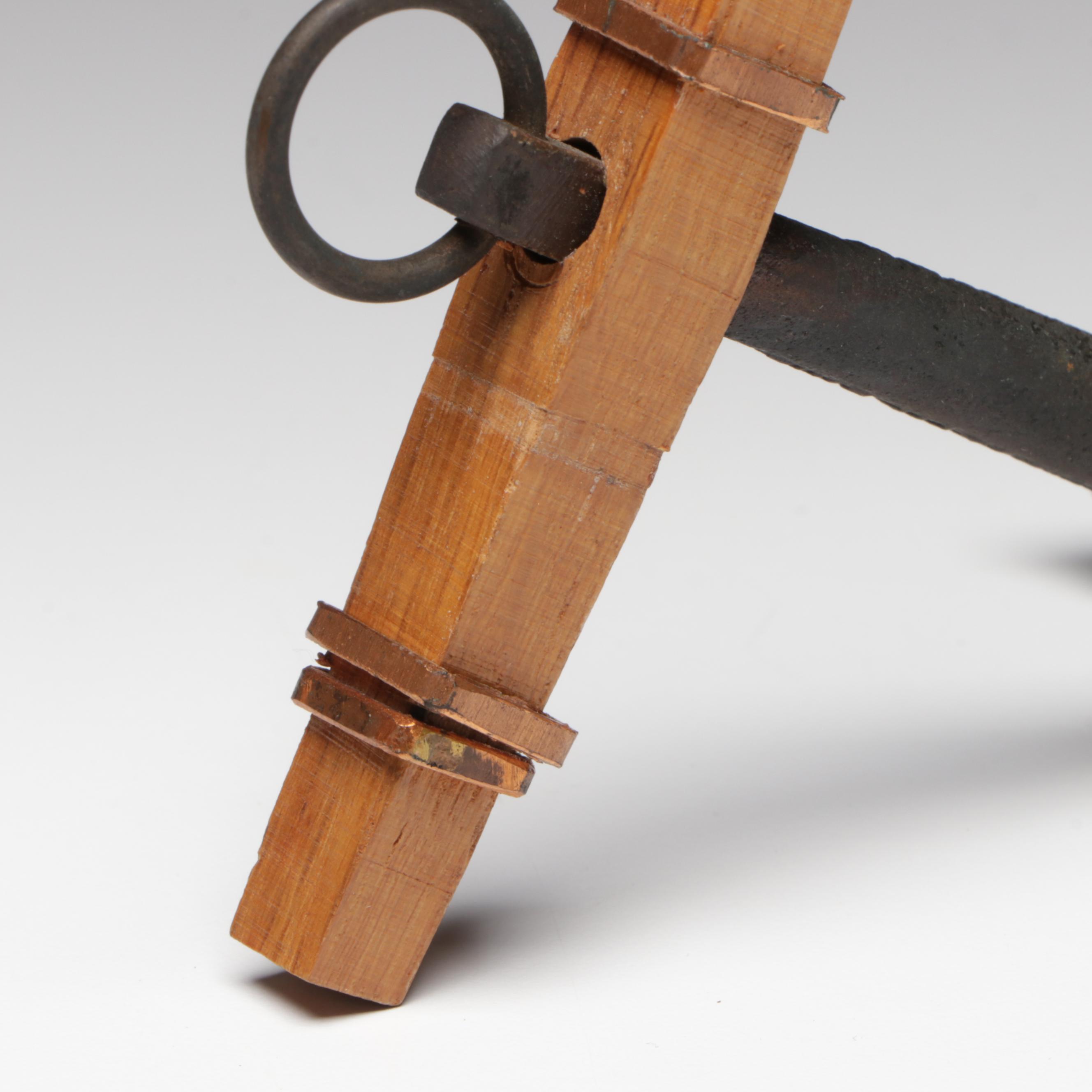 Model Anchor Made With Materials Taken From USS Constitution