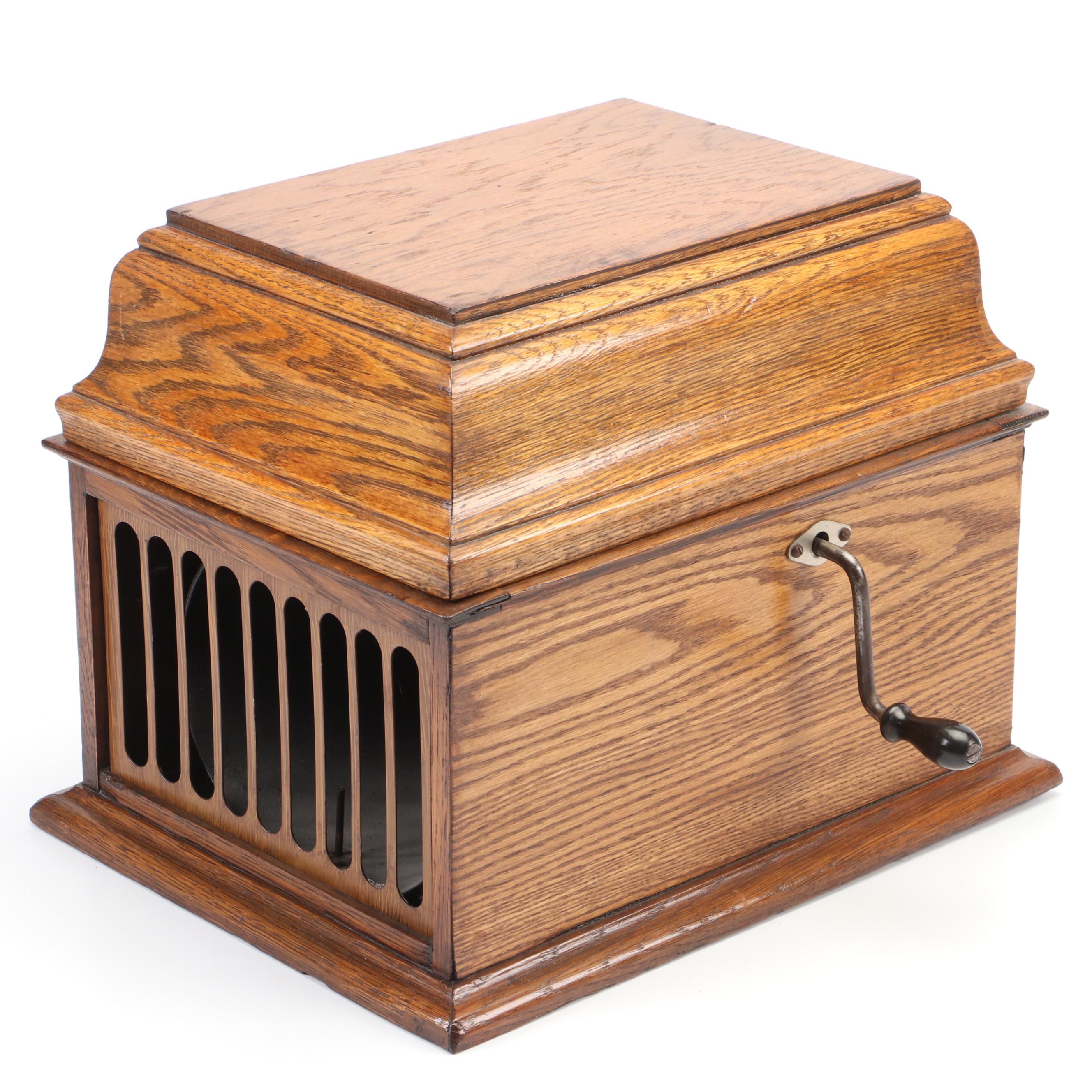 Edison Amberola Model 30 Cylinder Phonograph and Cylinder Records