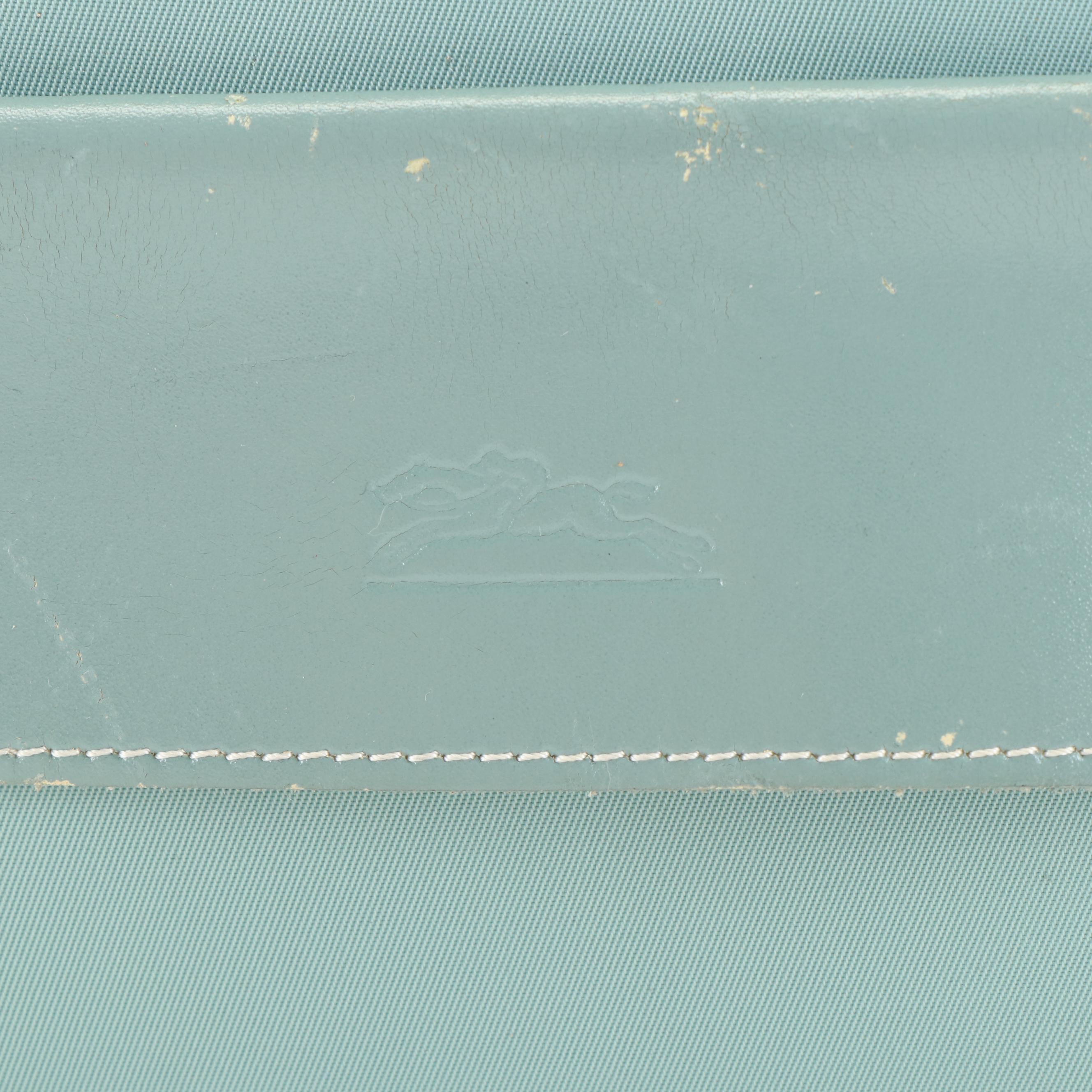 Longchamp Blue Vinyl Shoulder Bag