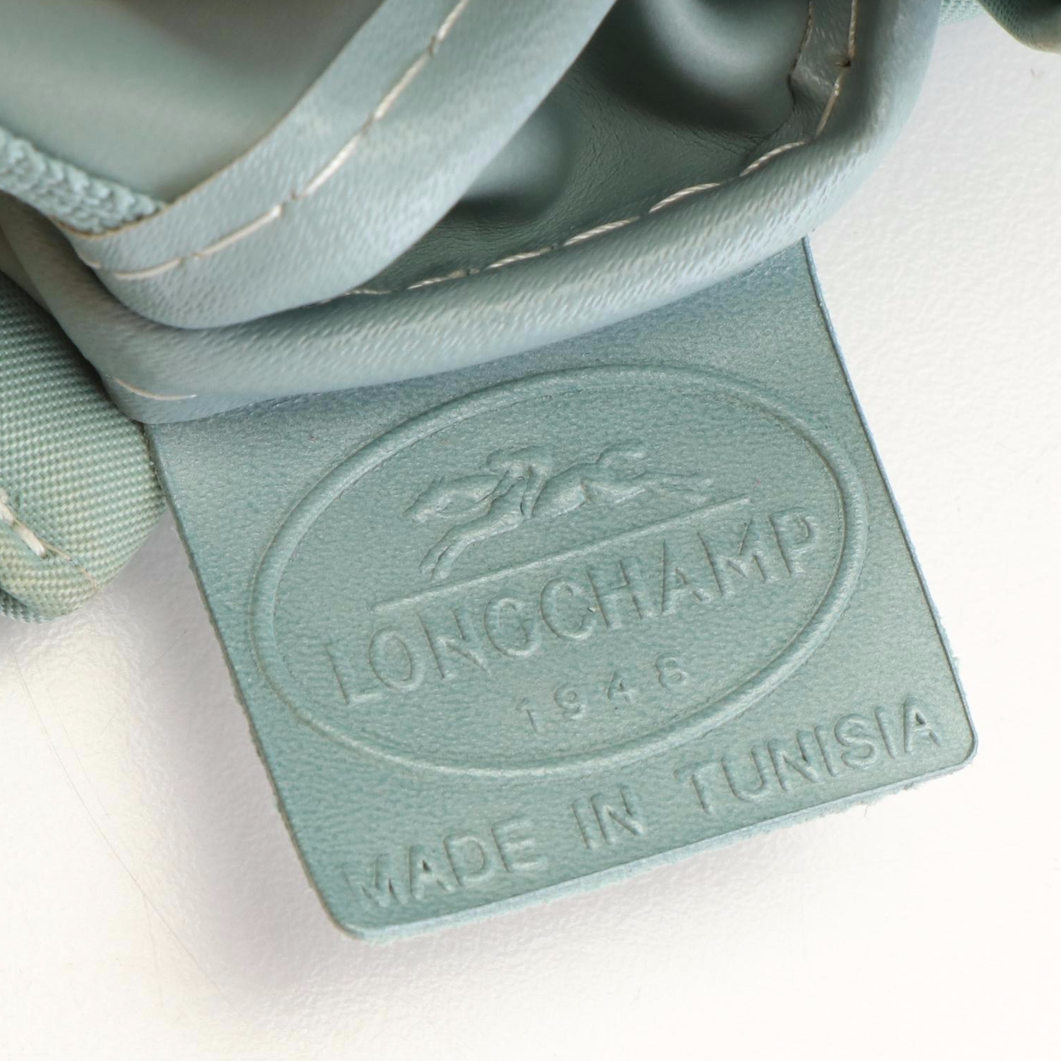 Longchamp Blue Vinyl Shoulder Bag