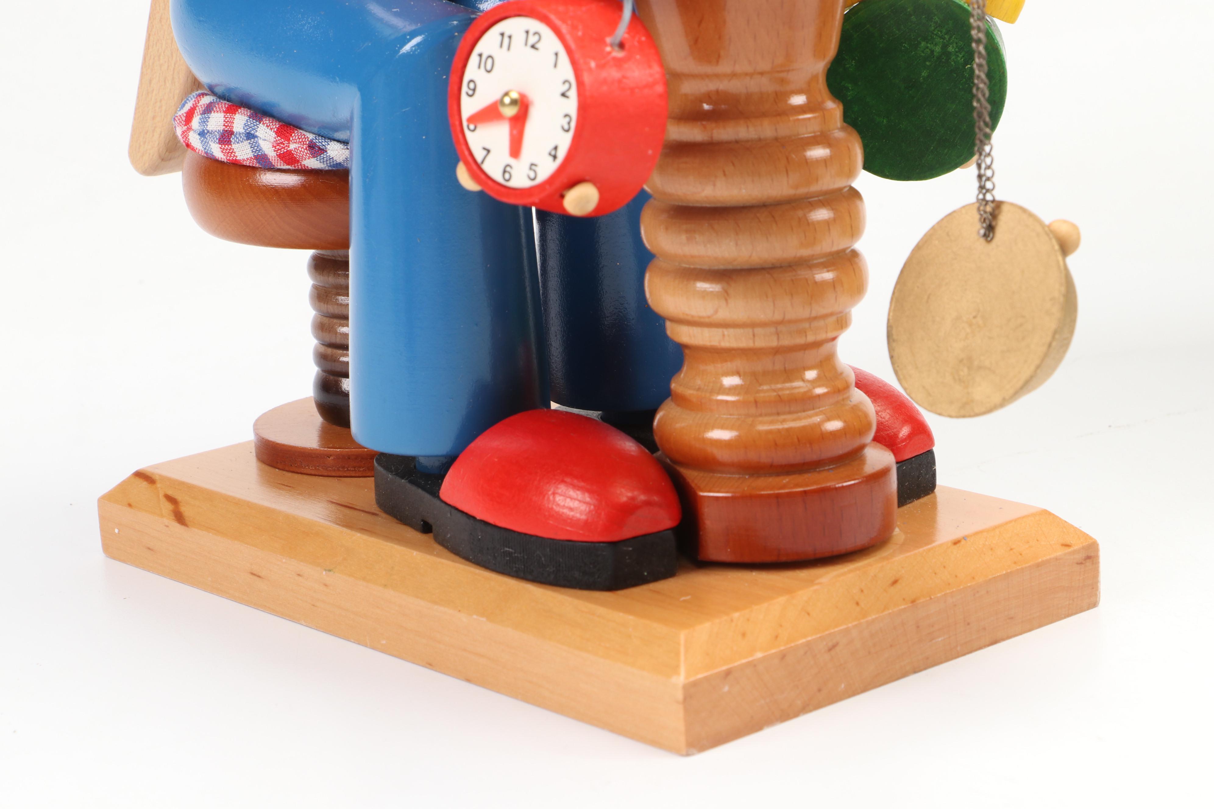 Steinbach Miller, Clock Maker, and Blacksmith Handcrafted Wooden Nutcrackers