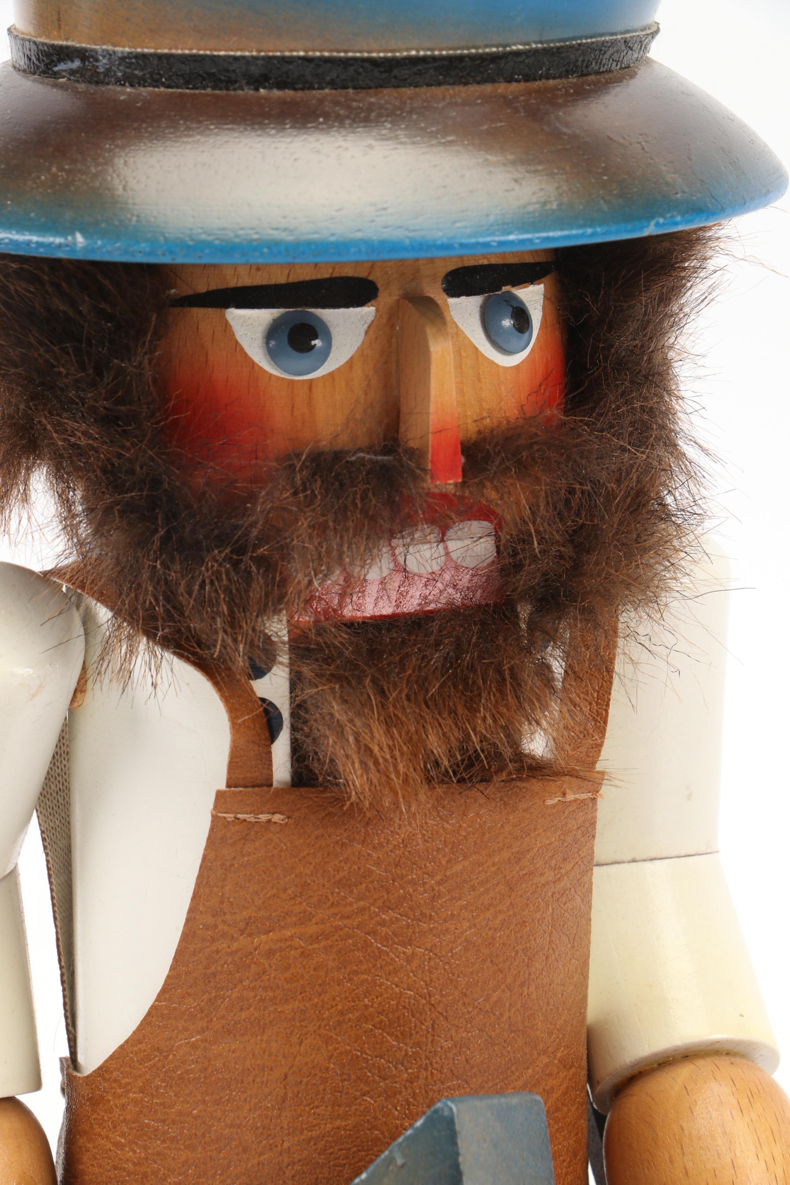 Steinbach Miller, Clock Maker, and Blacksmith Handcrafted Wooden Nutcrackers