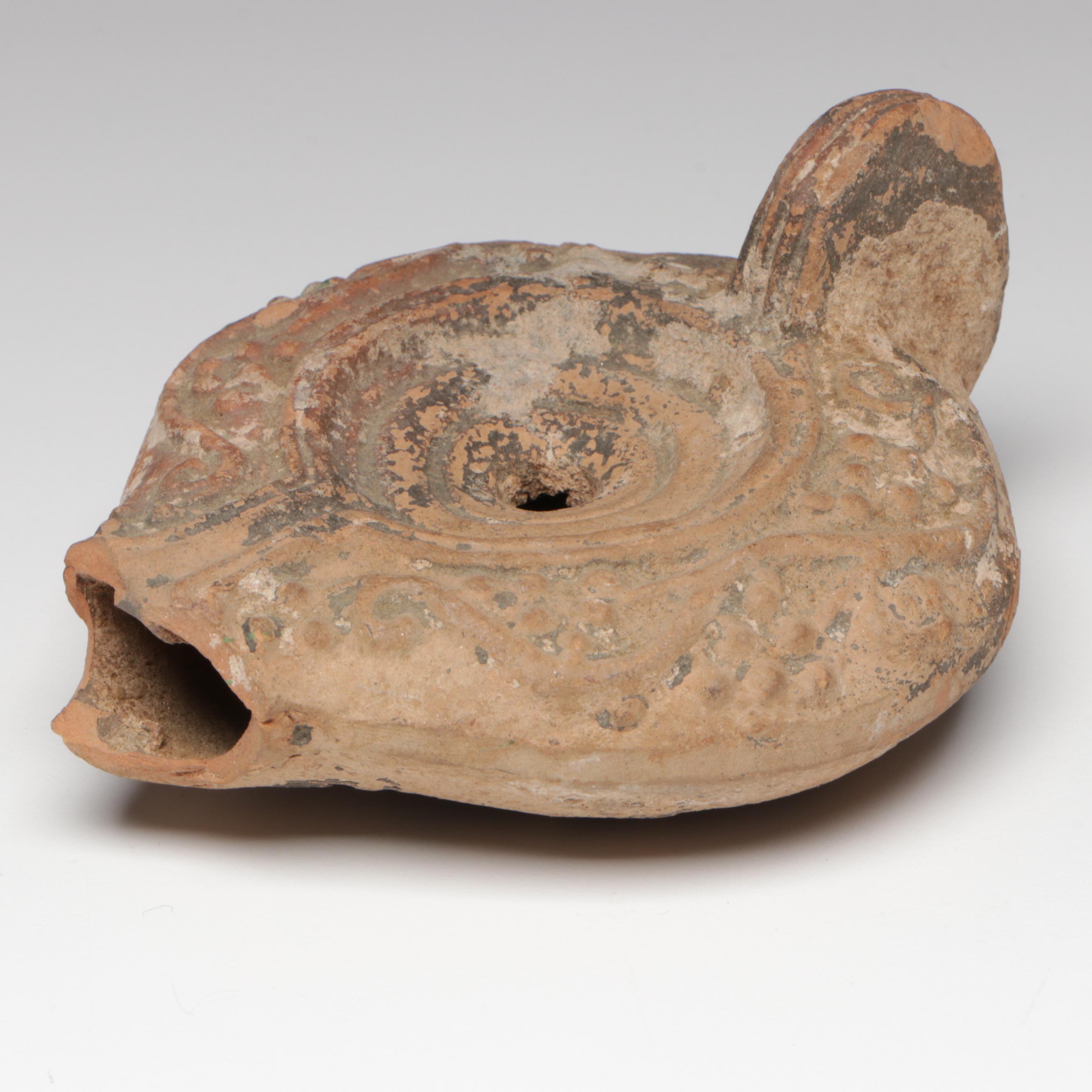 Roman Terracotta Oil Lamp