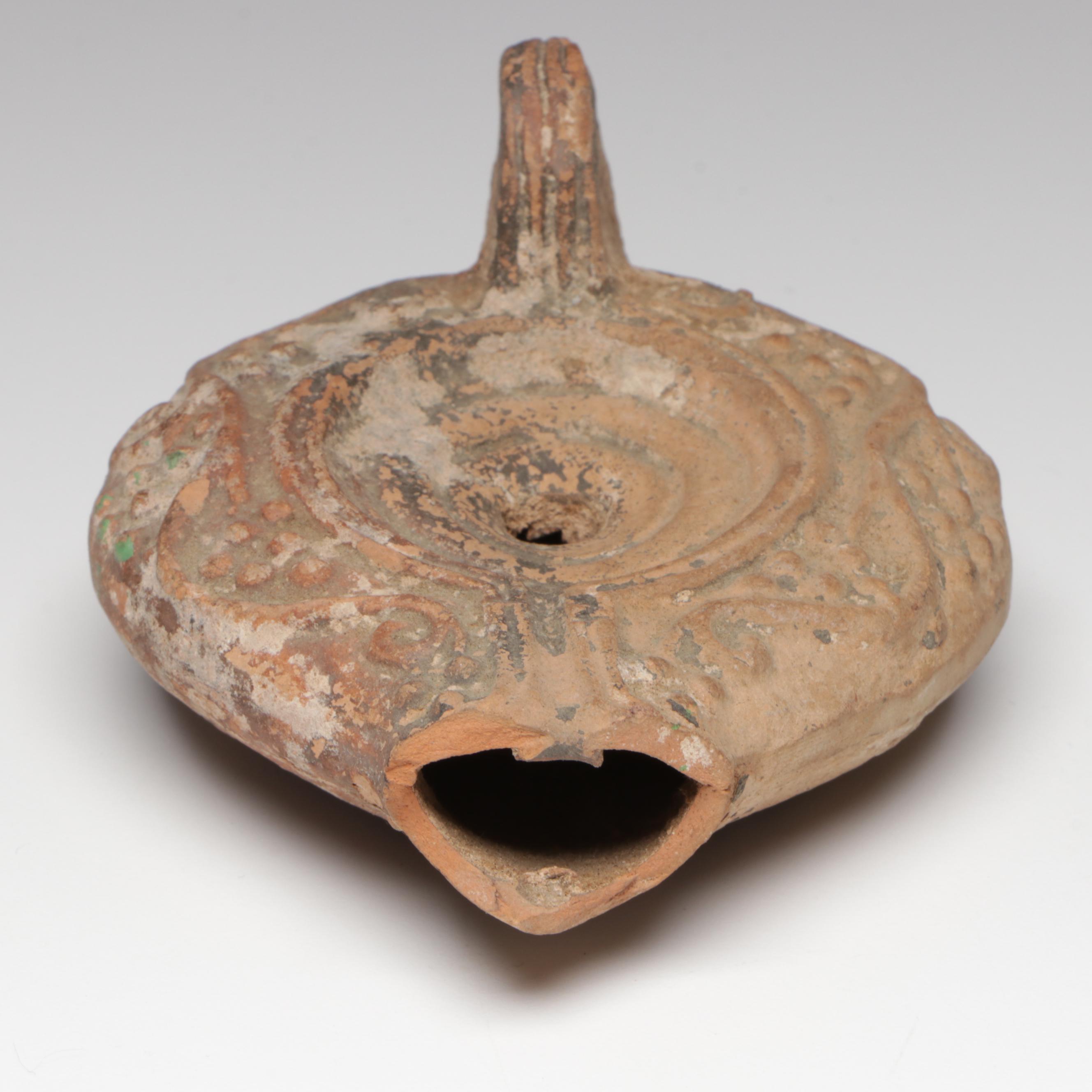 Roman Terracotta Oil Lamp