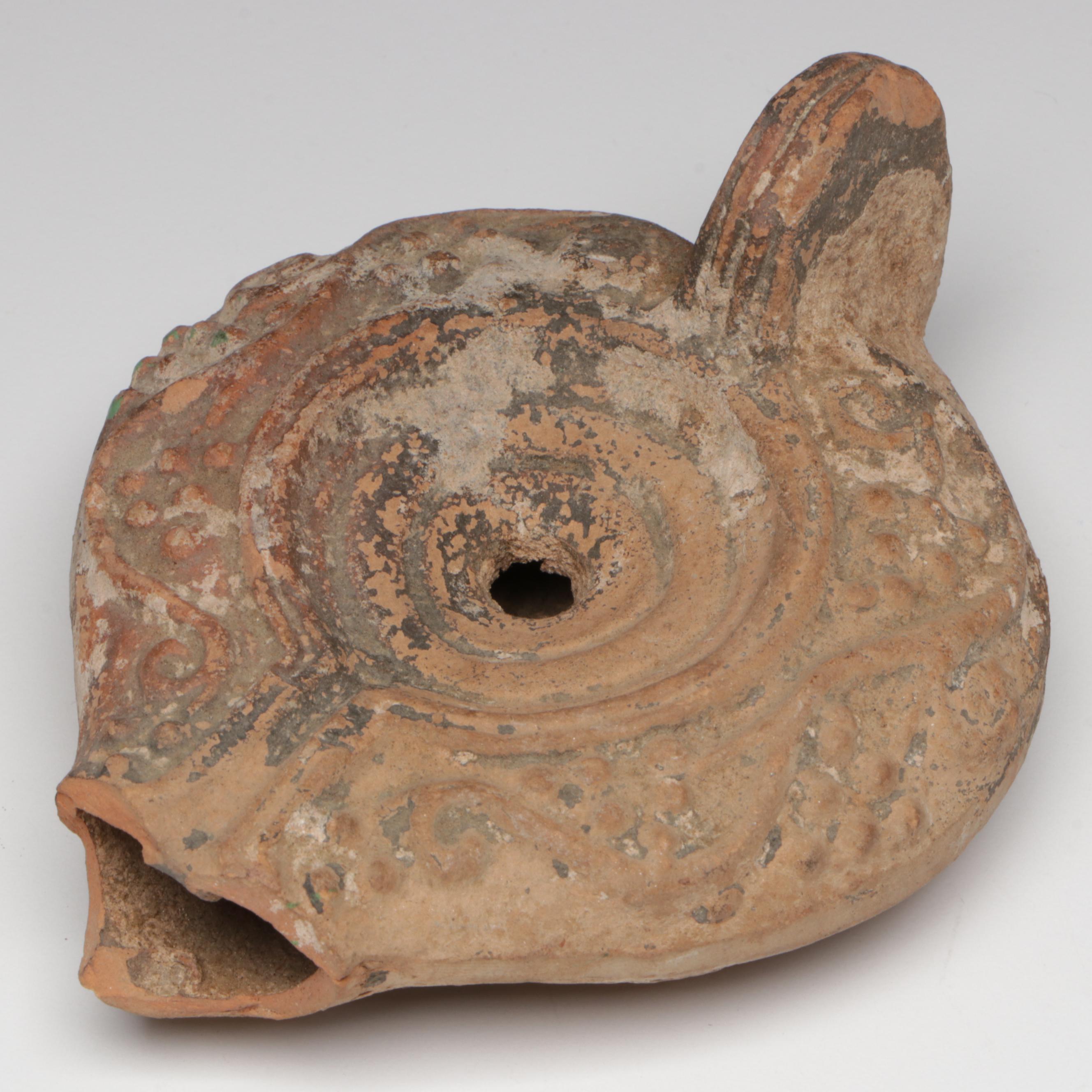 Roman Terracotta Oil Lamp