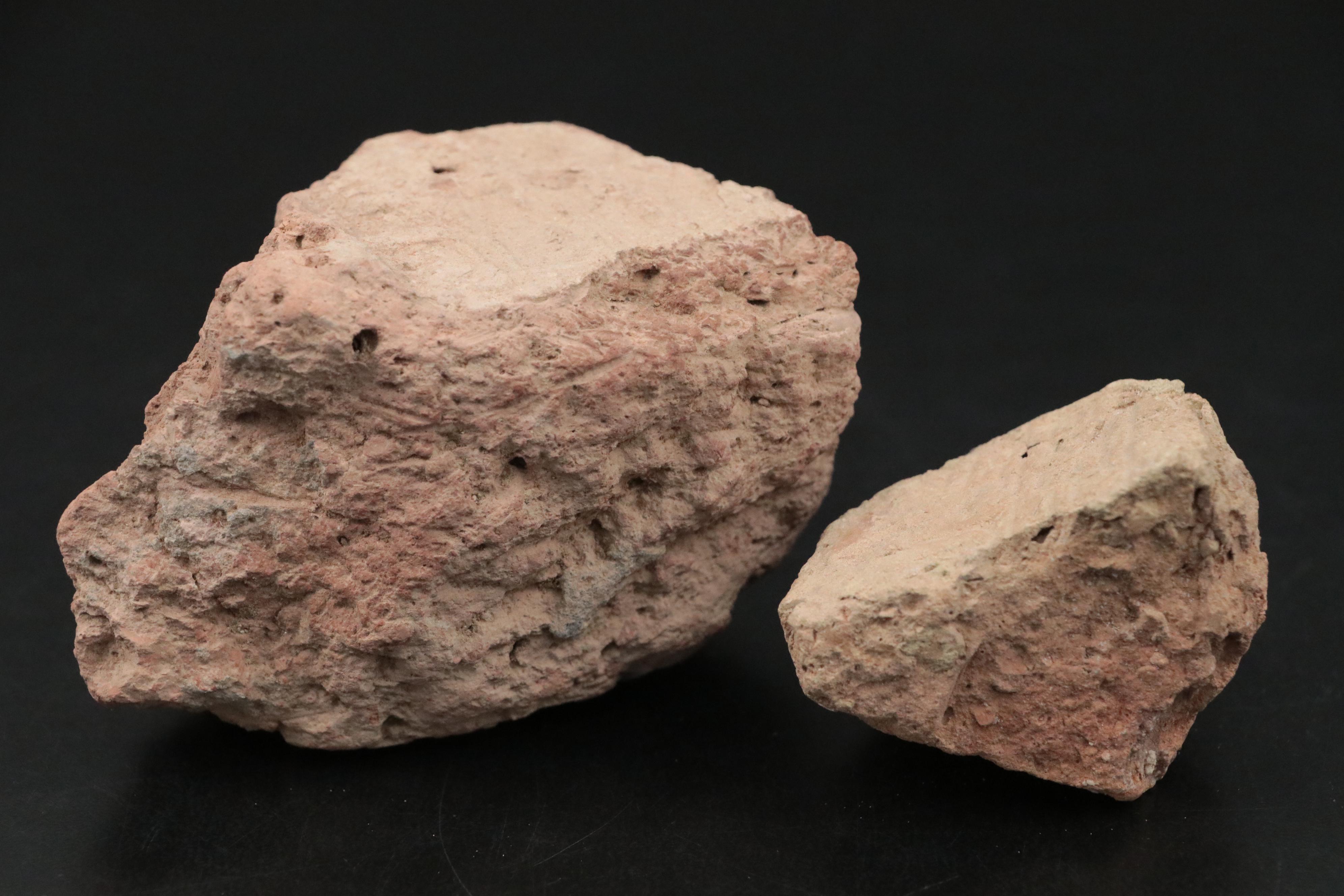 Ancient Cuneiform-Stamped Dried Clay Fragments