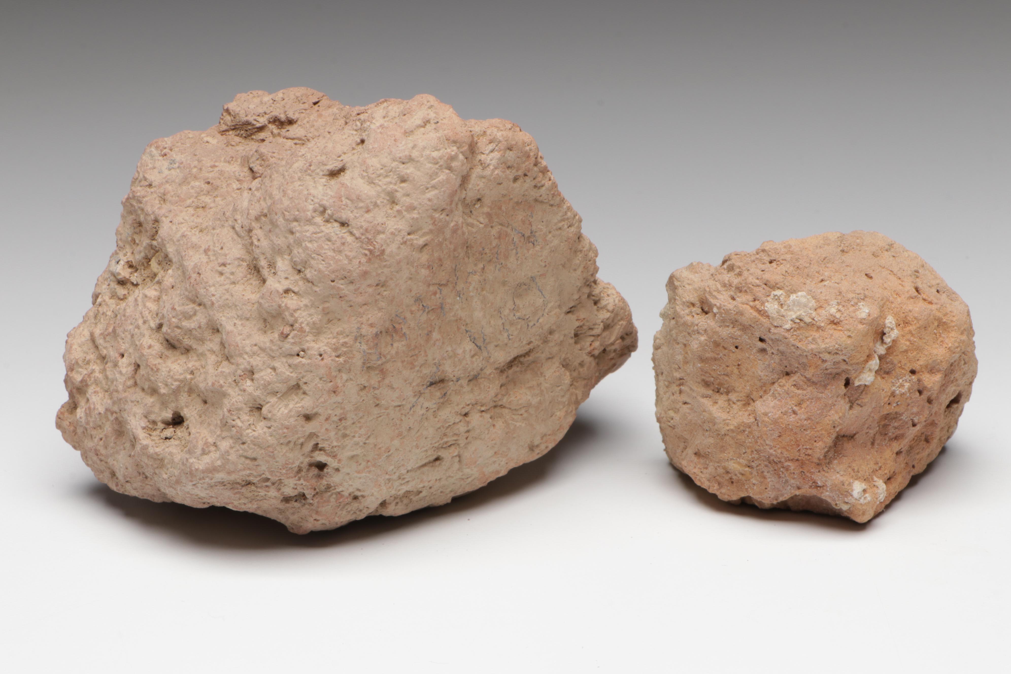 Ancient Cuneiform-Stamped Dried Clay Fragments