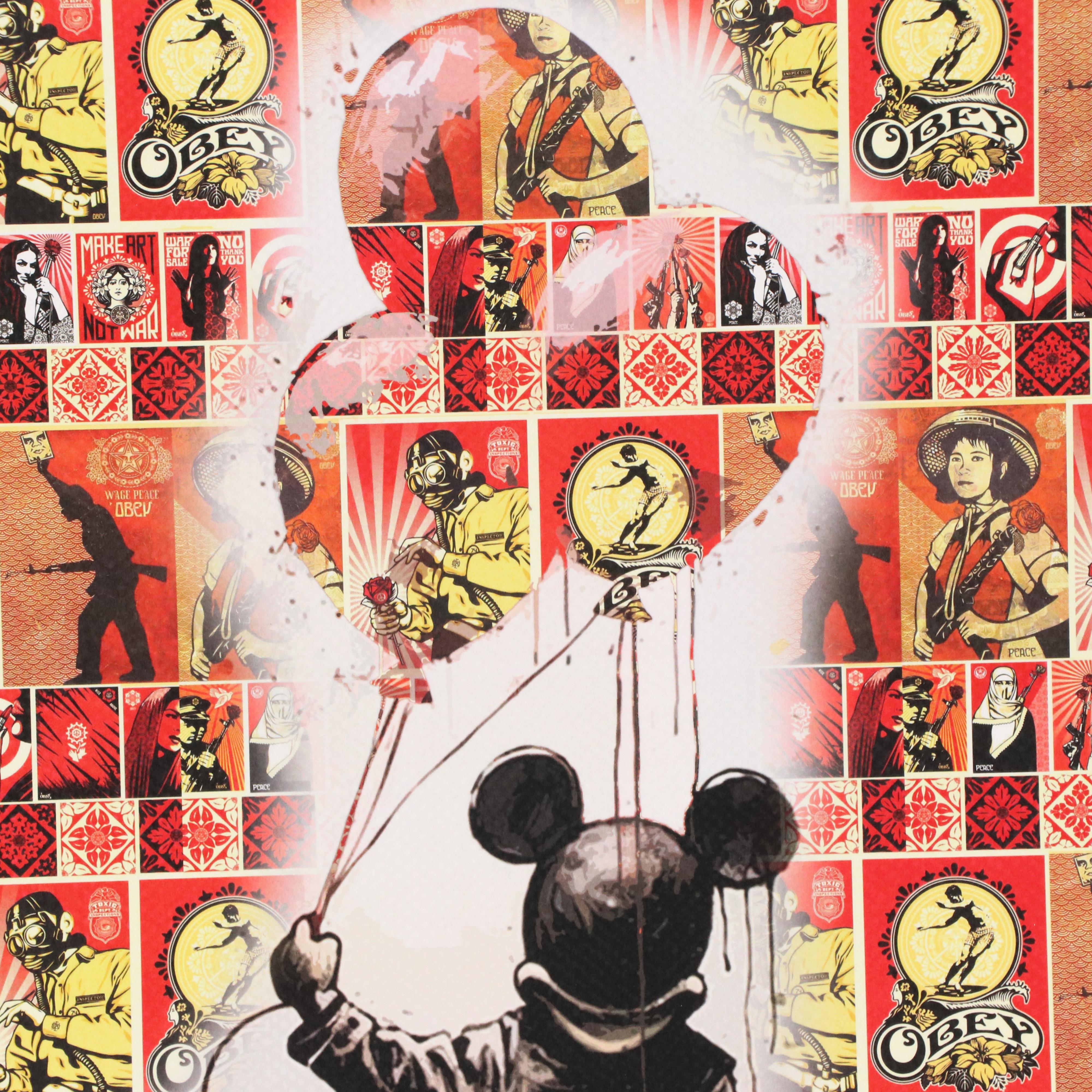 Death NYC Pop Art Digital Print With Shepard Fairey x Mickey, 21st Century