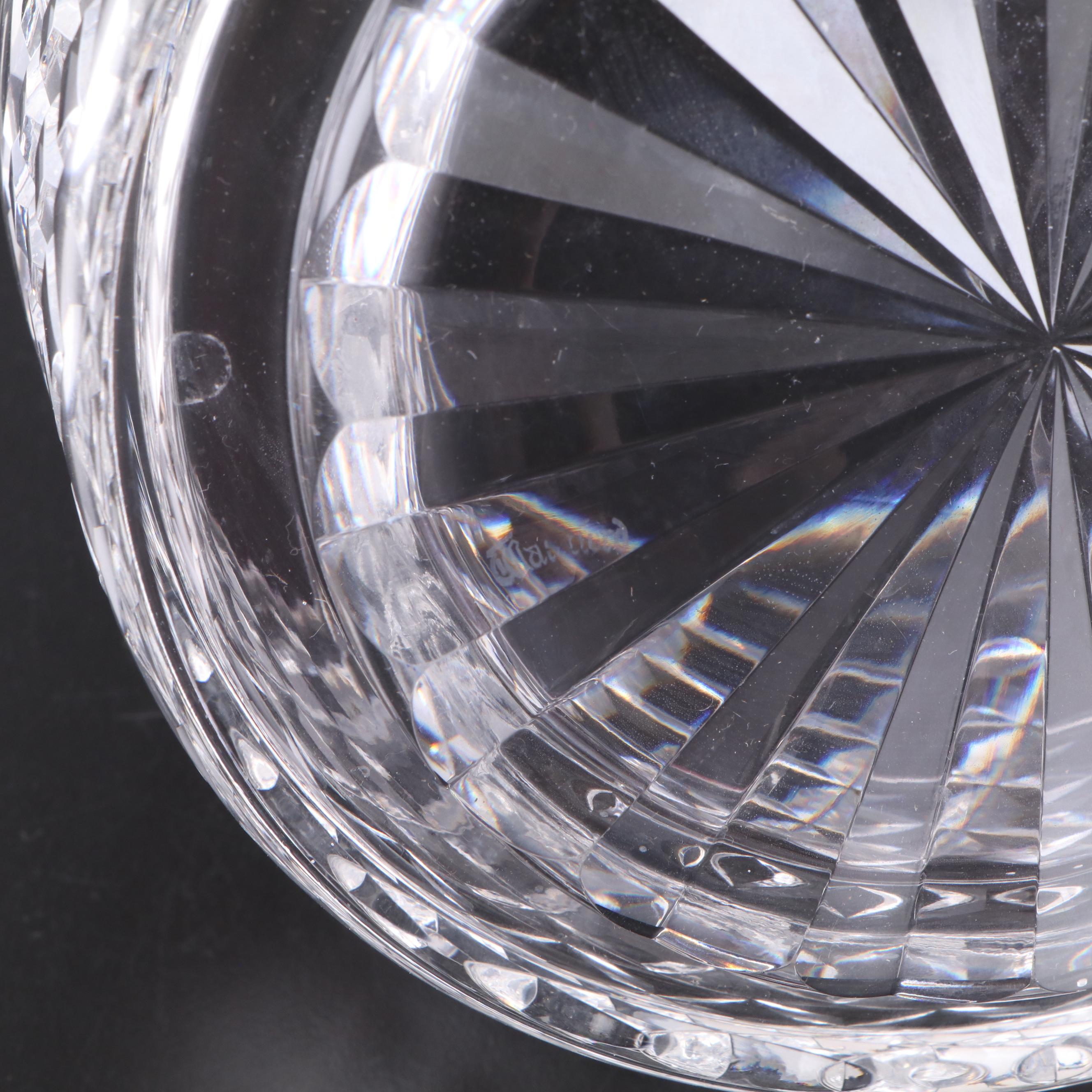 Waterford "Alana" Crystal Bowl and "Araglin" Crystal Round Platter