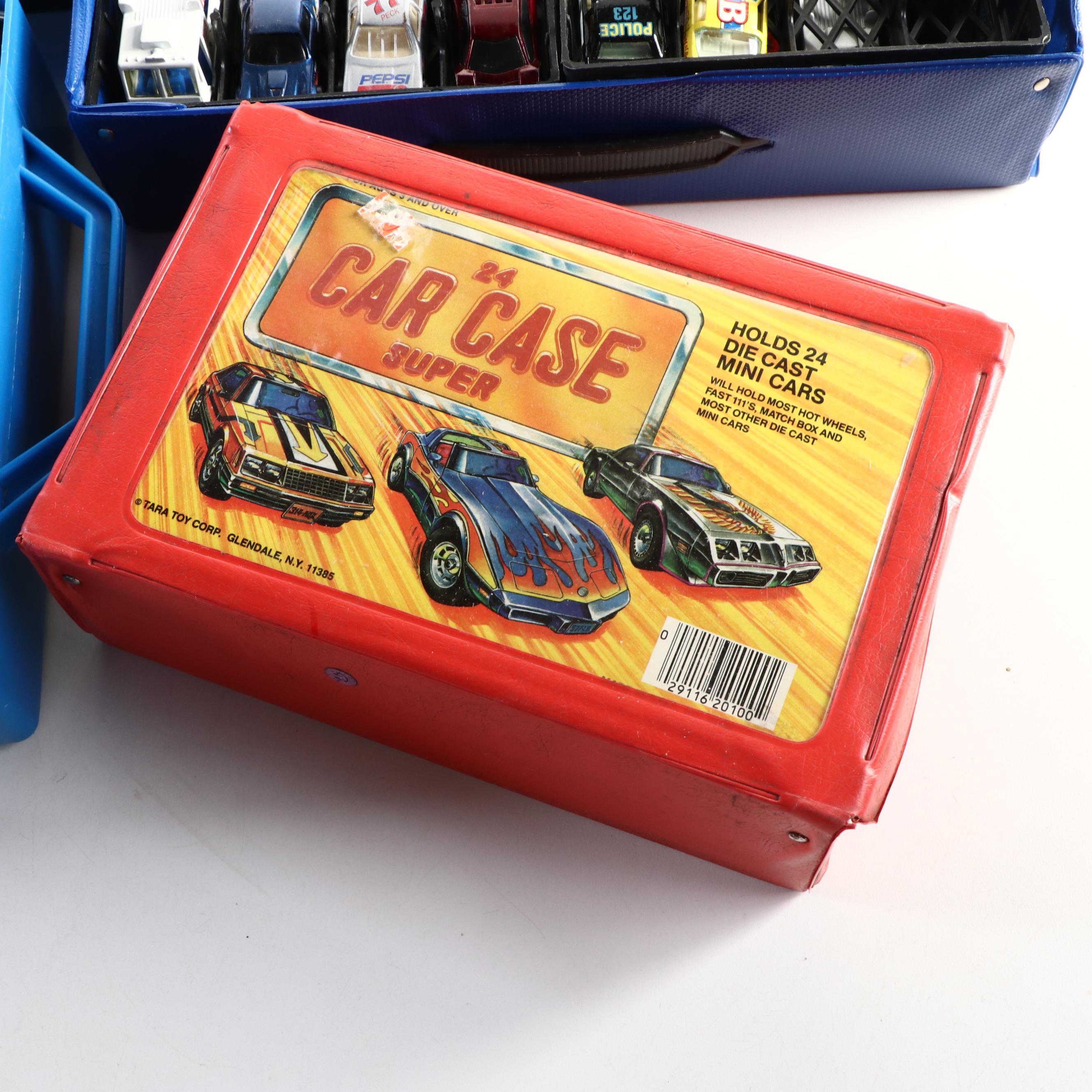 Hot Wheels, Matchbox with Other Toy Cars and Cases Including "Good Humor Truck"