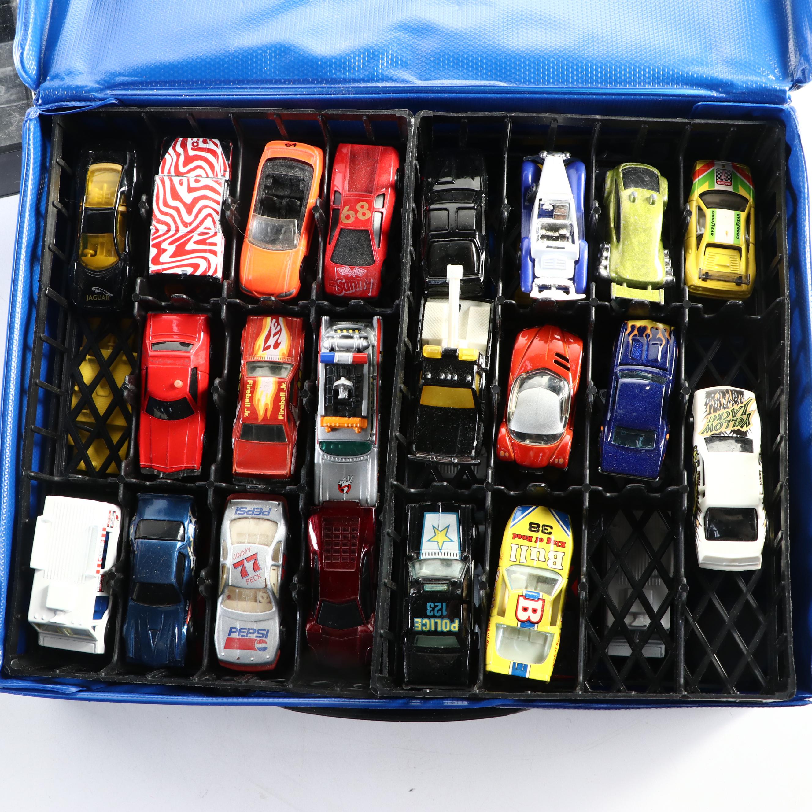 Hot Wheels, Matchbox with Other Toy Cars and Cases Including "Good Humor Truck"