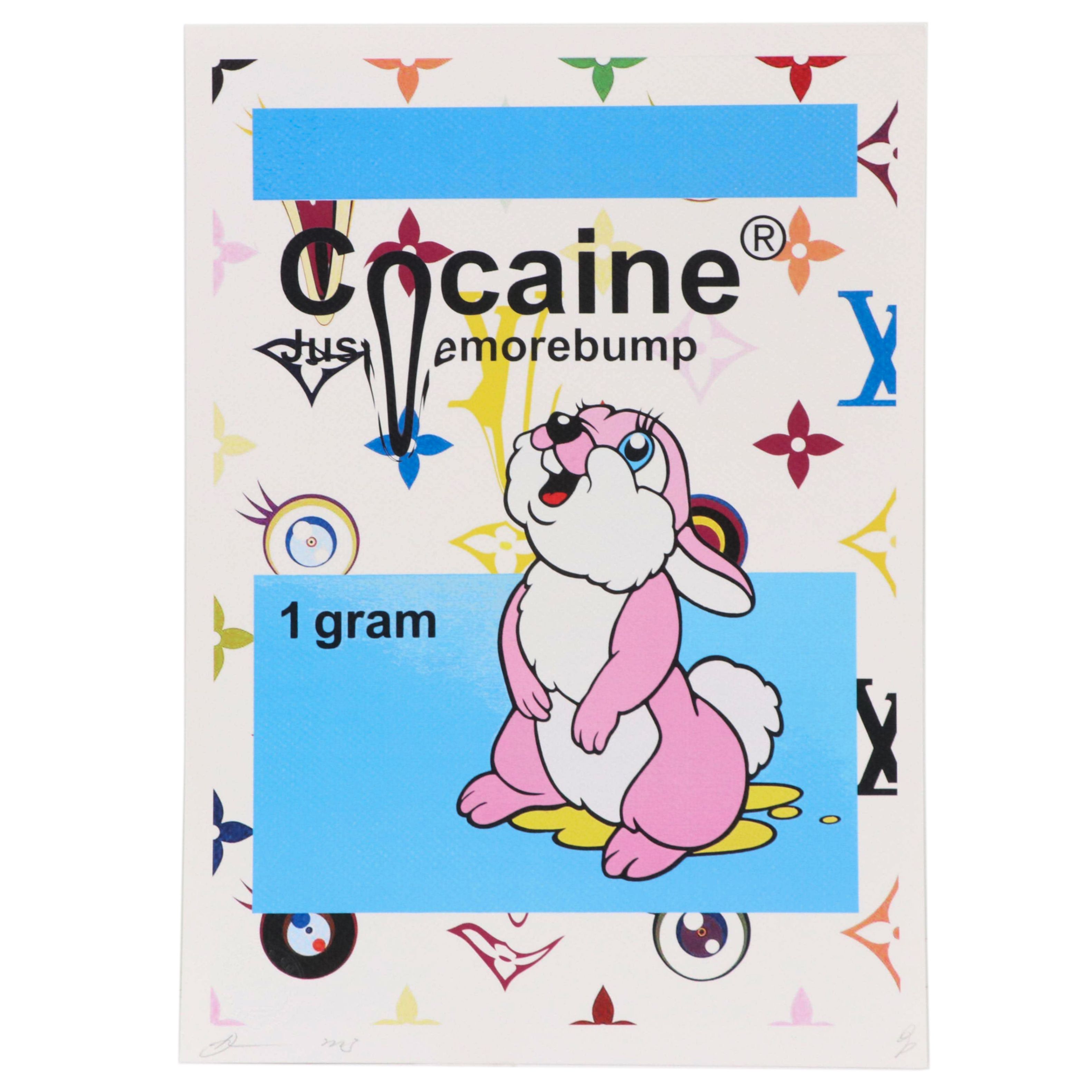 Death NYC Pop Art Digital Print Featuring Drugs x Louis Vuitton, 21st Century