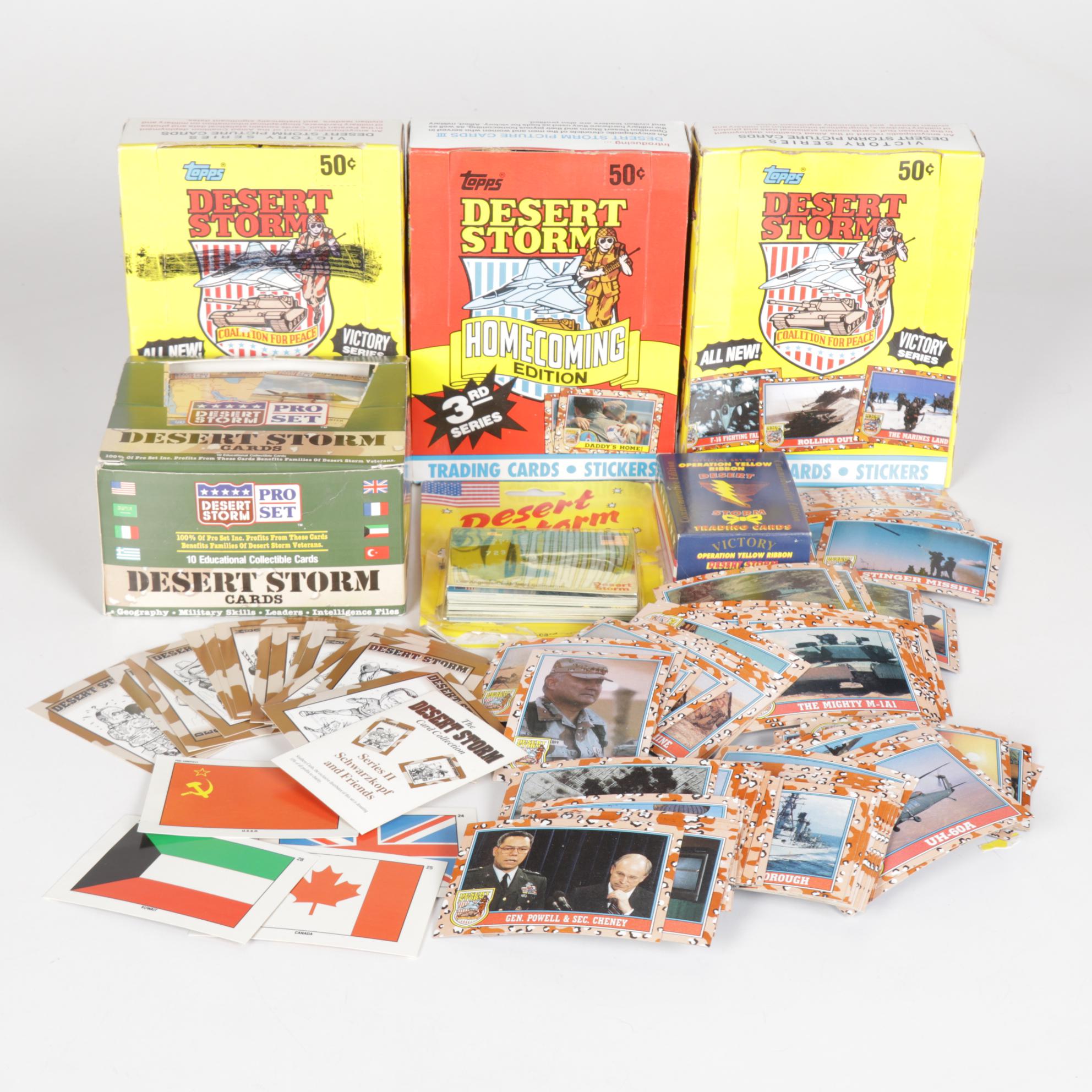 Desert Storm Trading Cards with Topps, Pro Set and More