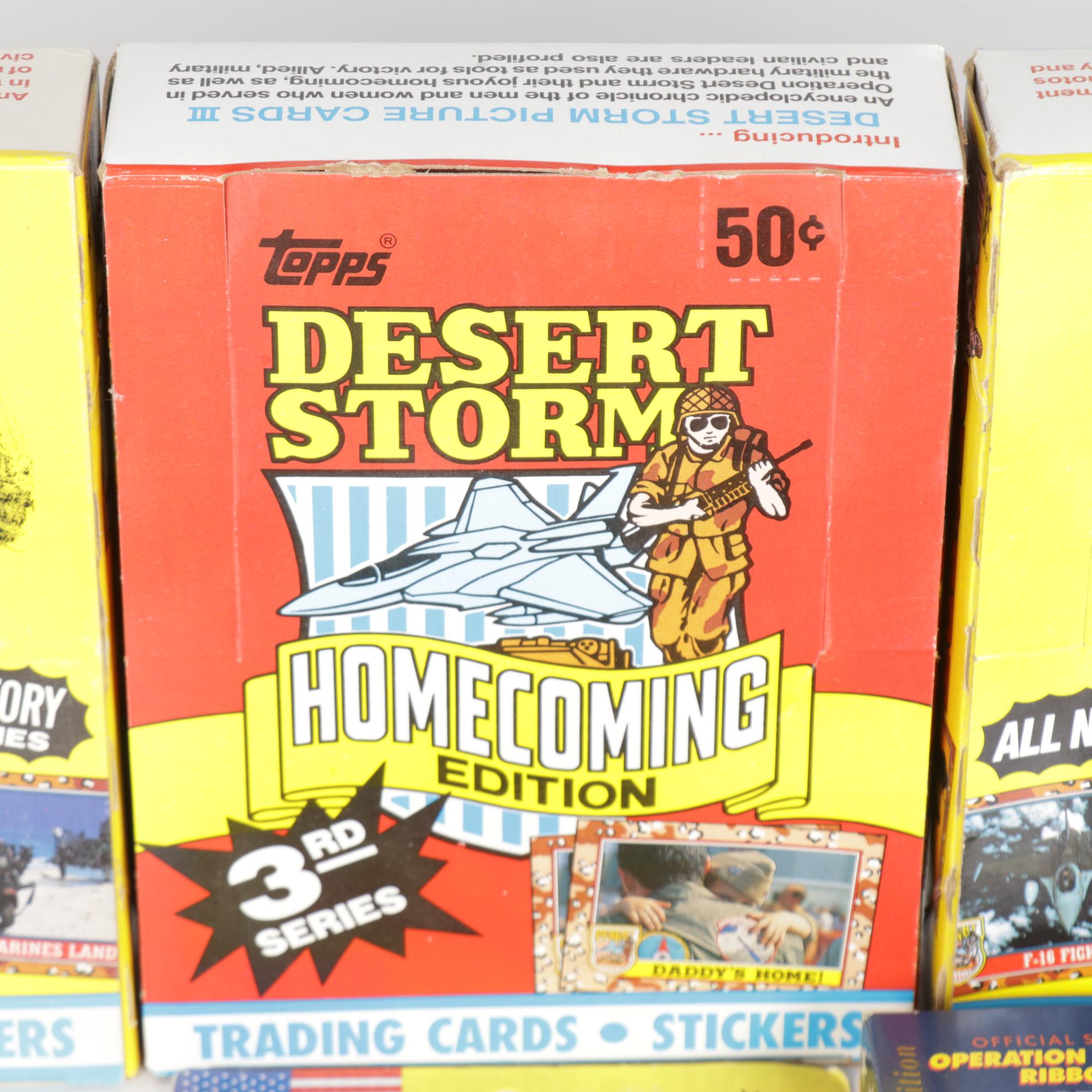 Desert Storm Trading Cards with Topps, Pro Set and More