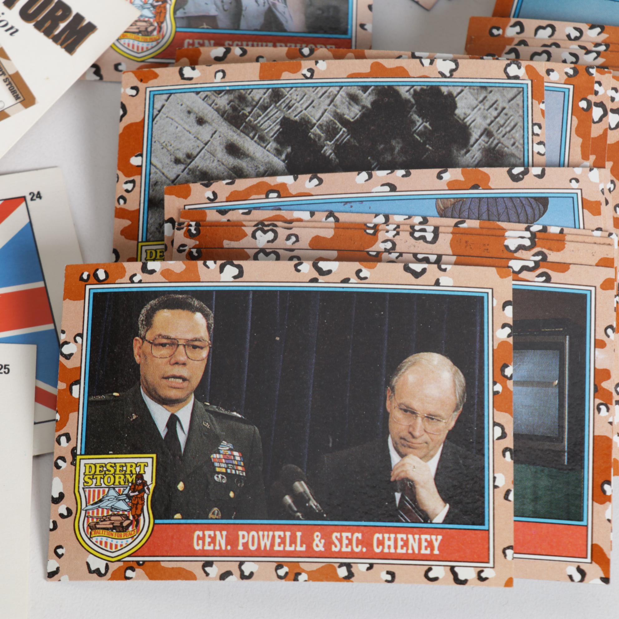Desert Storm Trading Cards with Topps, Pro Set and More