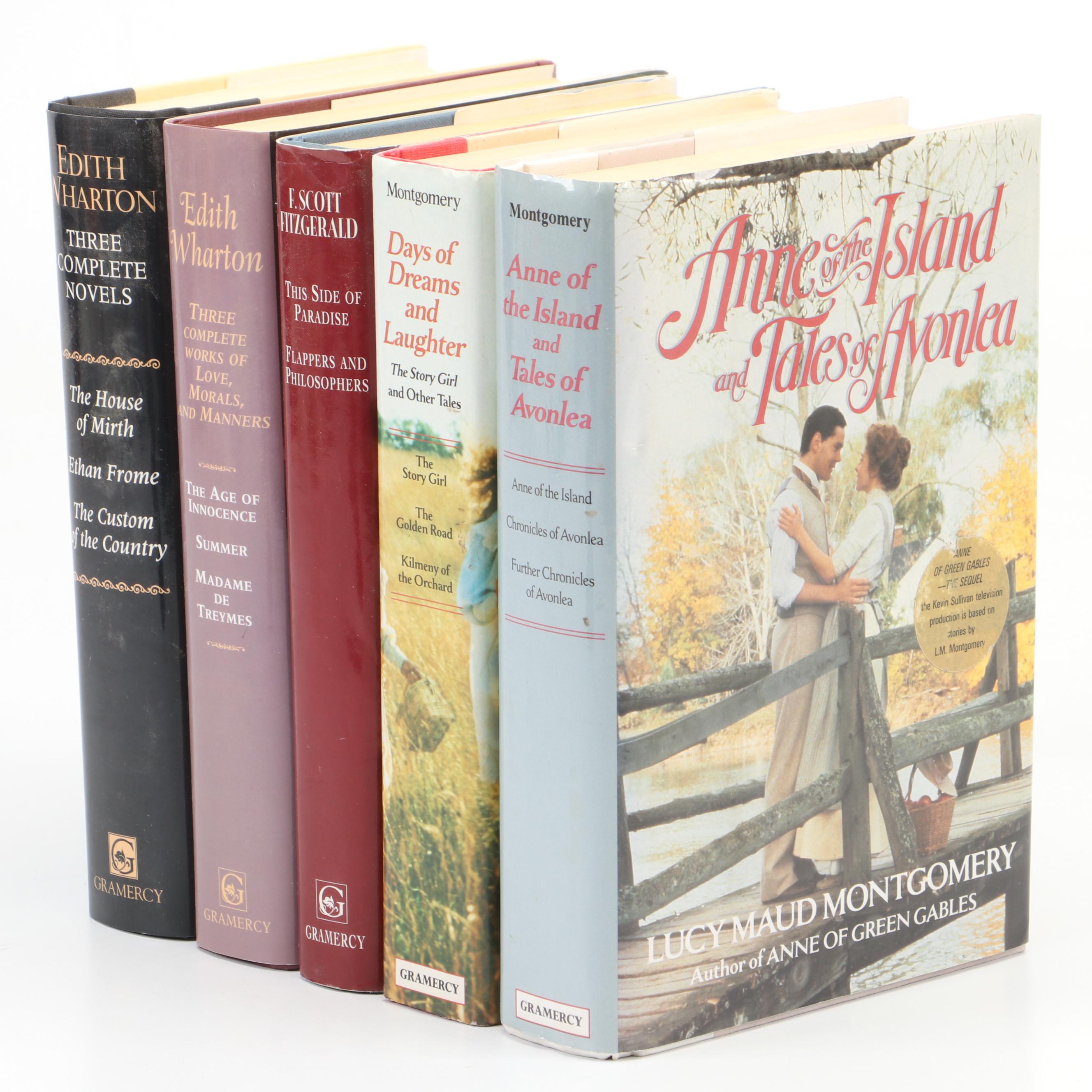 Edith Wharton, Lucy Maud Montgomery, and F. Scott Fitzgerald Anthologies