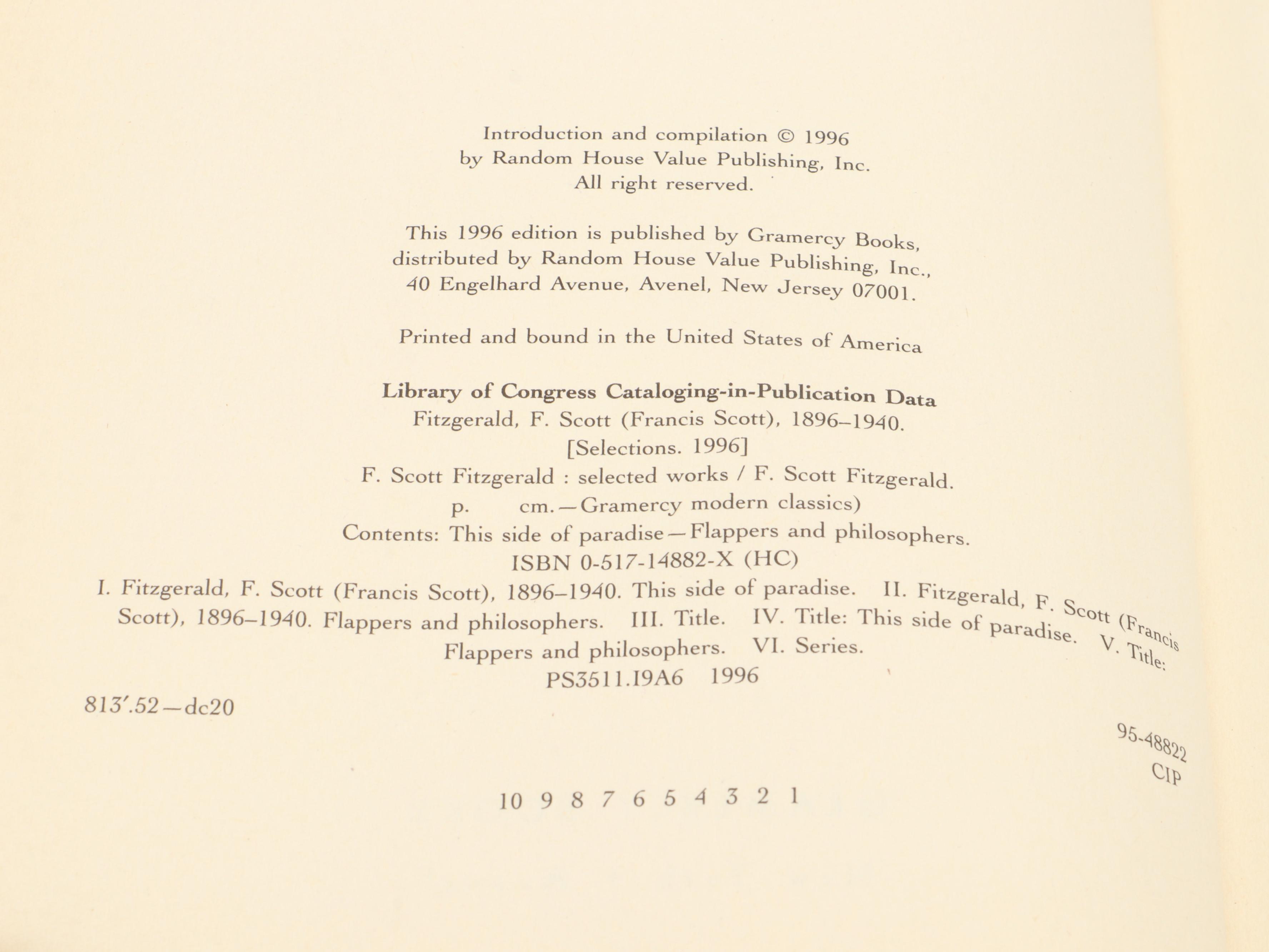 Edith Wharton, Lucy Maud Montgomery, and F. Scott Fitzgerald Anthologies