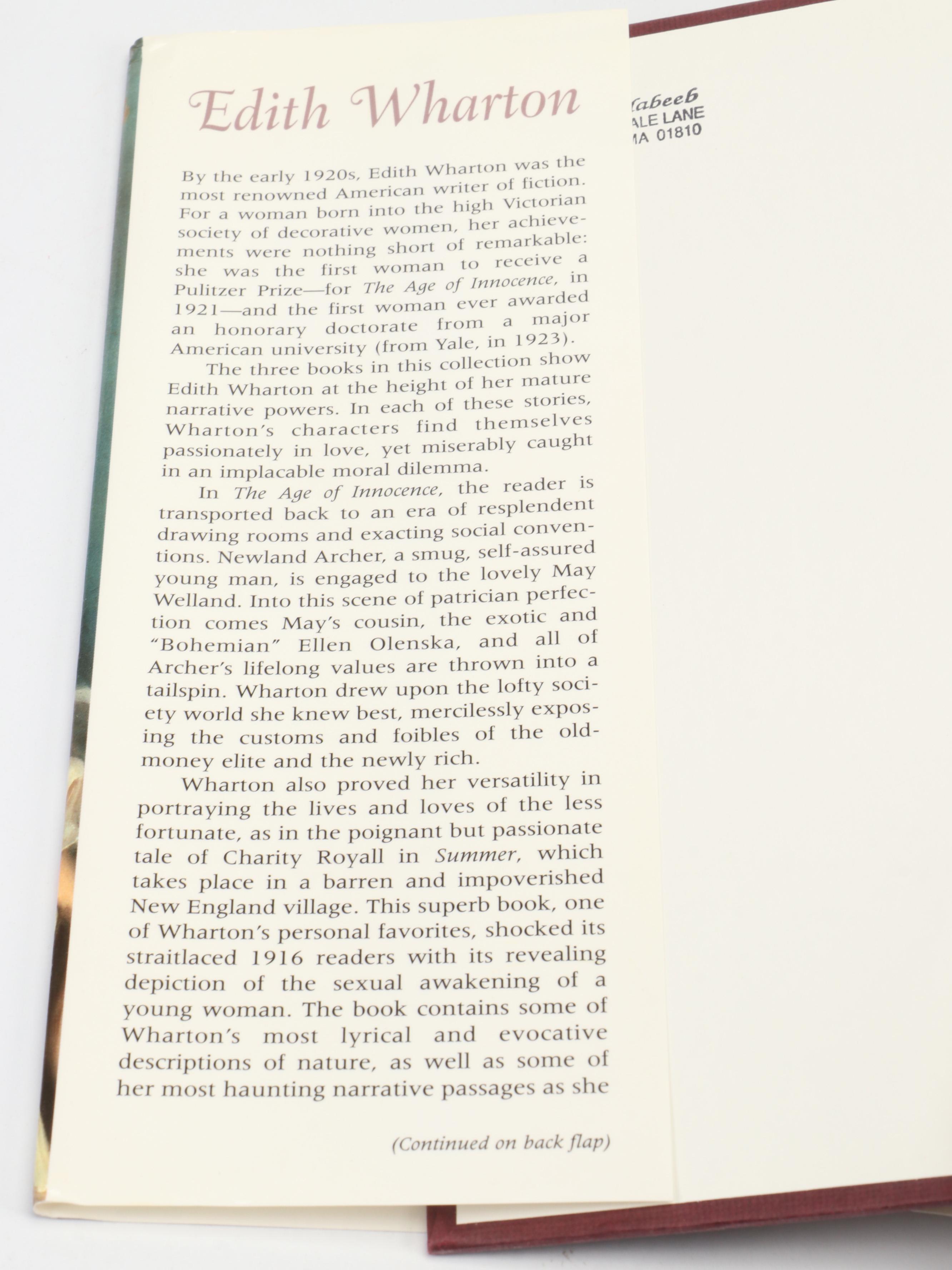 Edith Wharton, Lucy Maud Montgomery, and F. Scott Fitzgerald Anthologies