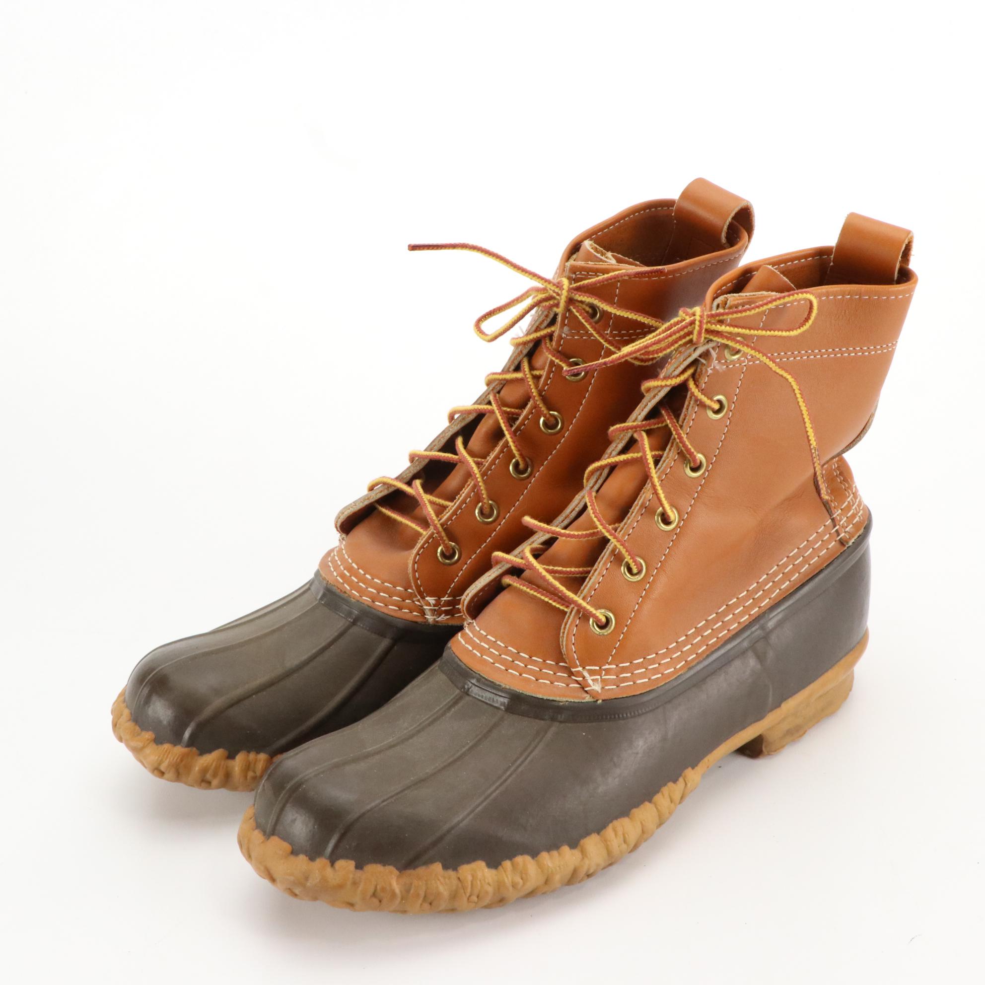Men's Bean Boots by L.L. Bean Rubber Mocs and 6" Ankle Duck Boots
