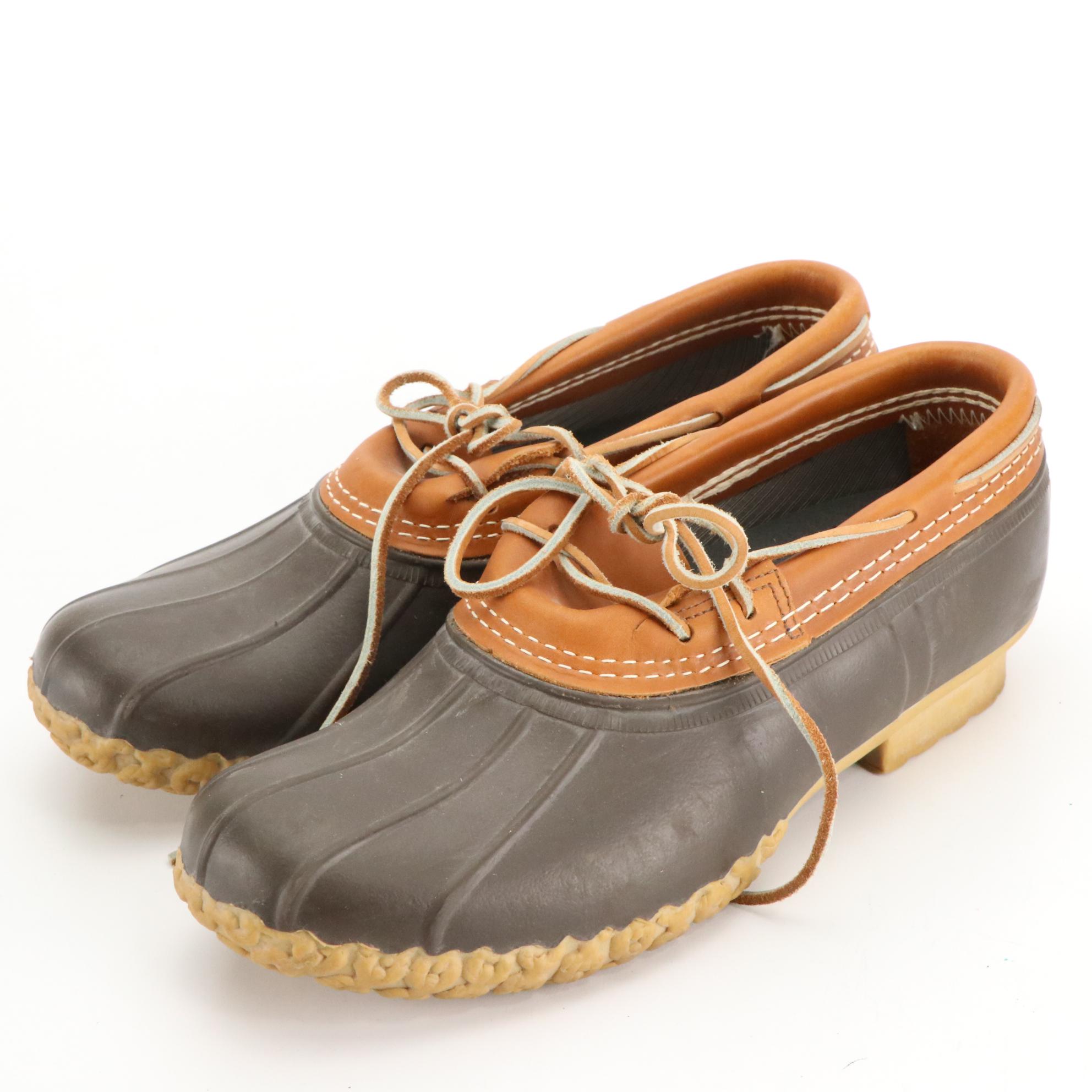 Men's Bean Boots by L.L. Bean Rubber Mocs and 6" Ankle Duck Boots