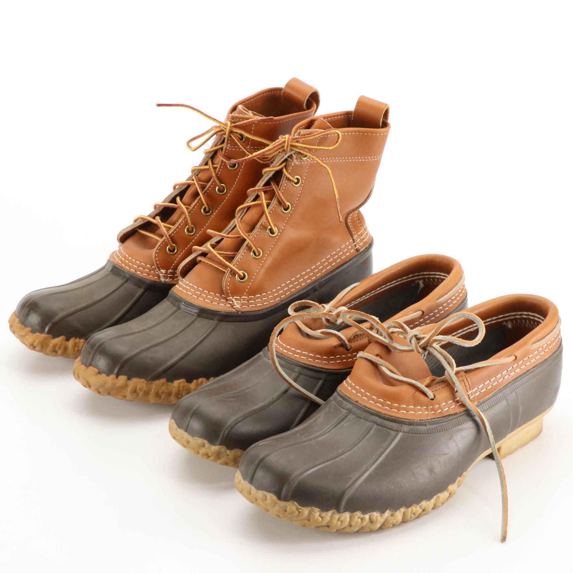 Men's Bean Boots by L.L. Bean Rubber Mocs and 6" Ankle Duck Boots