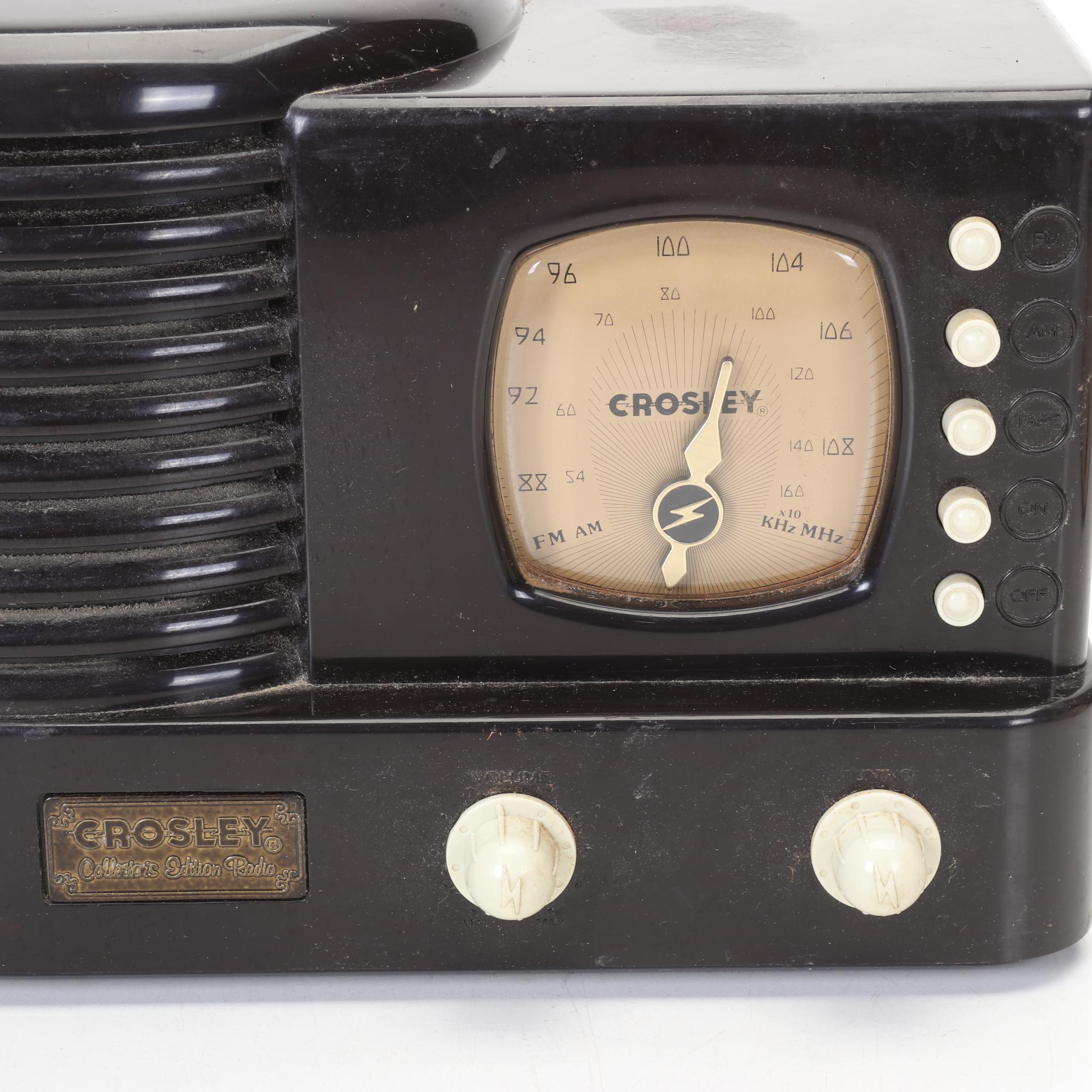 Crosley and Bendix Vacuum Tube Radios, Mid 20th Century