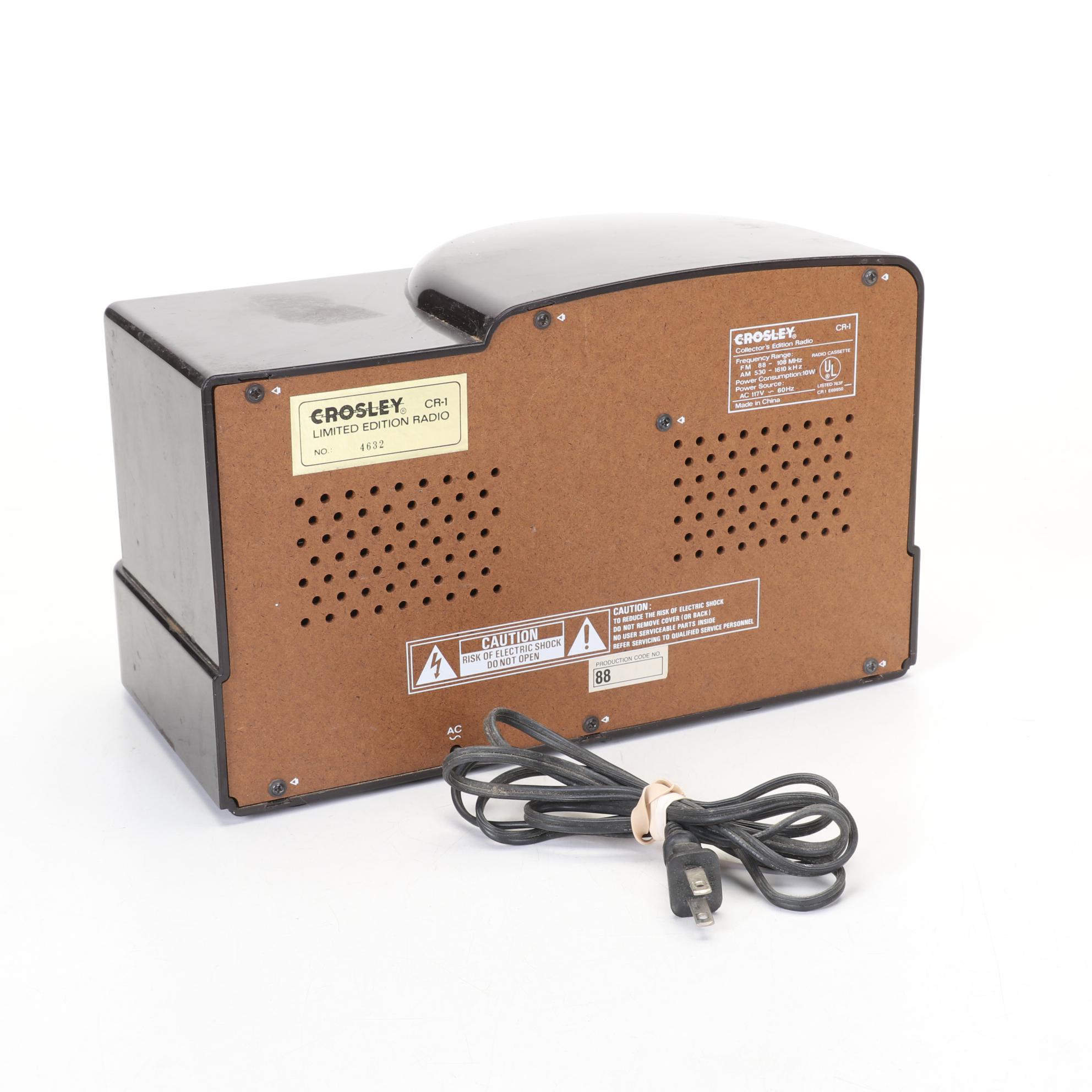 Crosley and Bendix Vacuum Tube Radios, Mid 20th Century