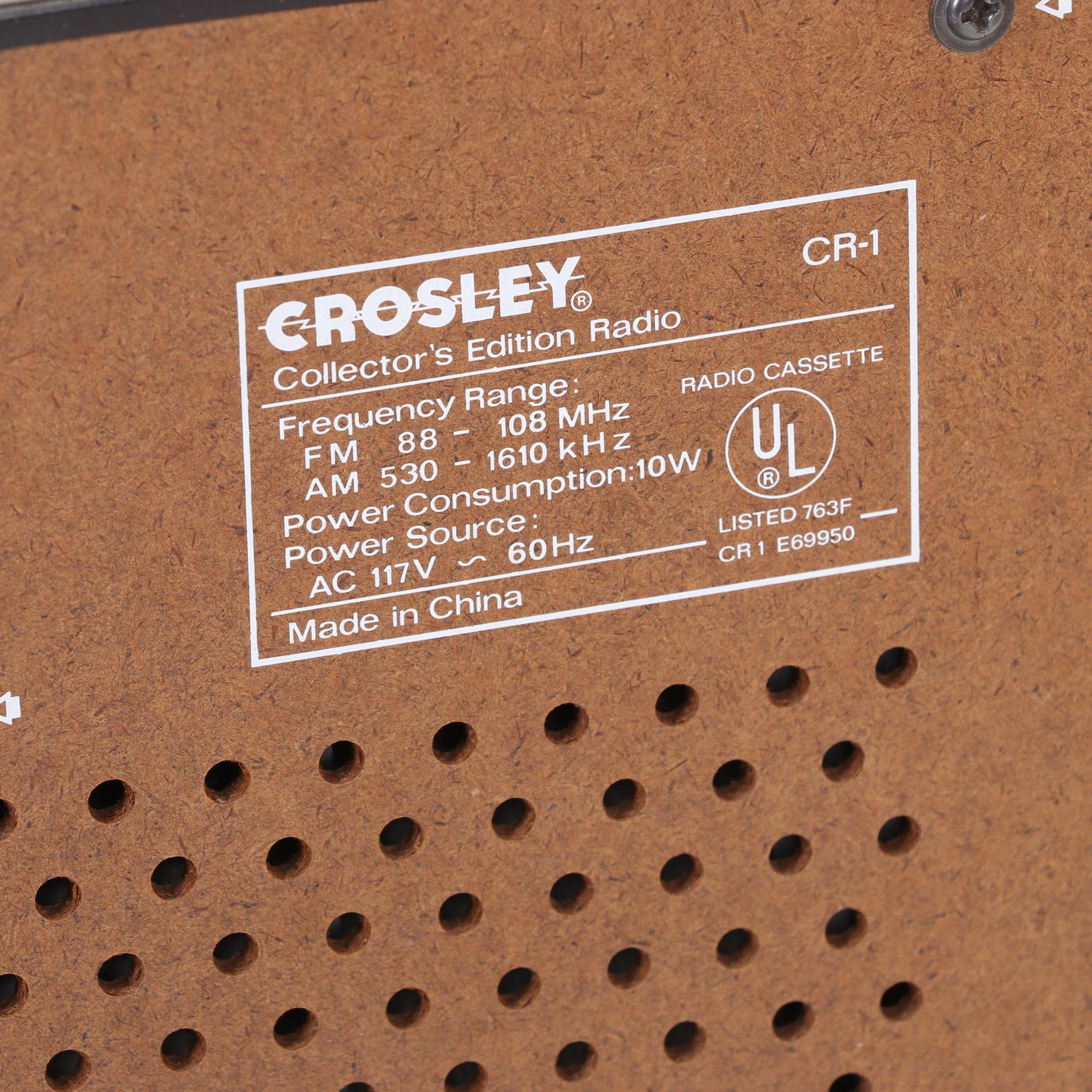 Crosley and Bendix Vacuum Tube Radios, Mid 20th Century