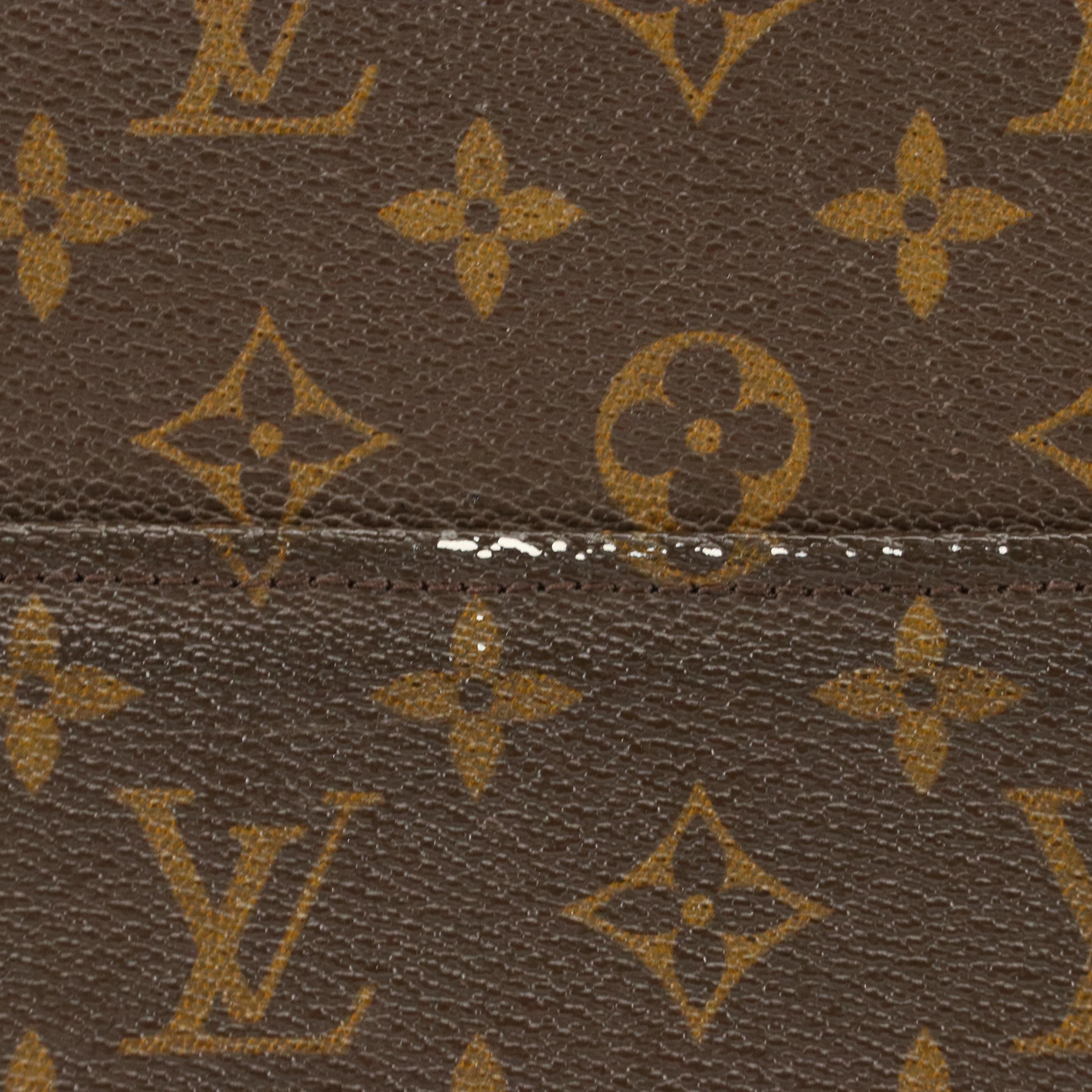 Louis Vuitton Soft Side Briefcase Bag in Monogram Canvas and Leather