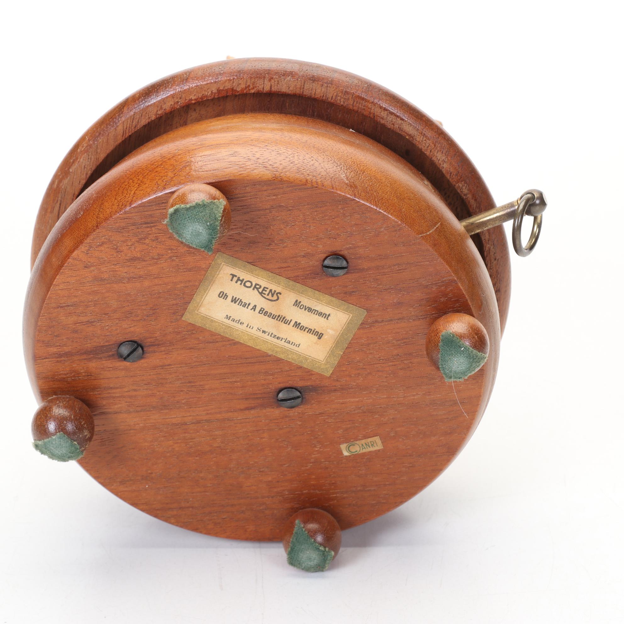 Anri Music Box Featuring Swiss Movement With Wood Inlaid And Decorative Boxes