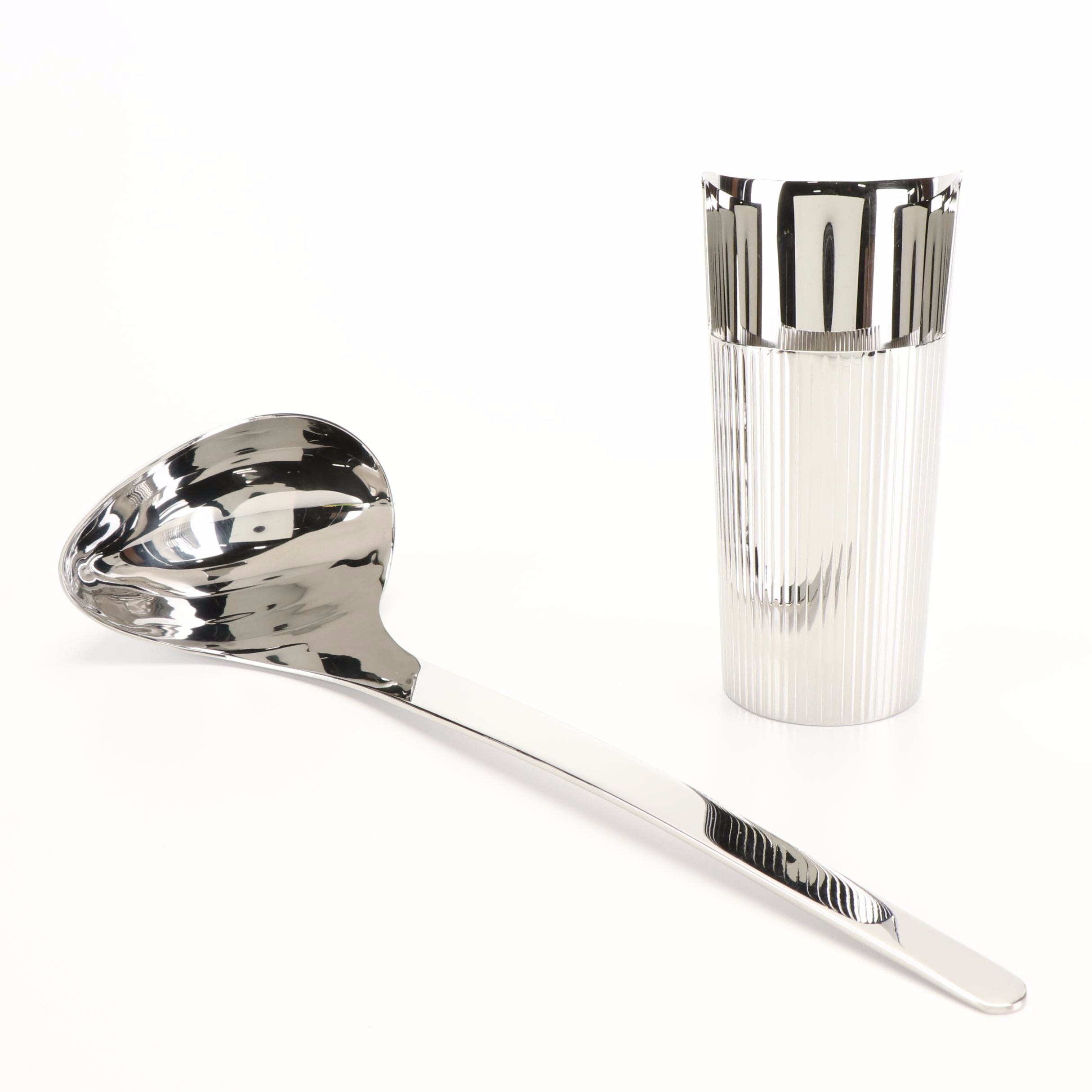 Georg Jensen Stainless Steel Ladle, Pitcher and Knife Set