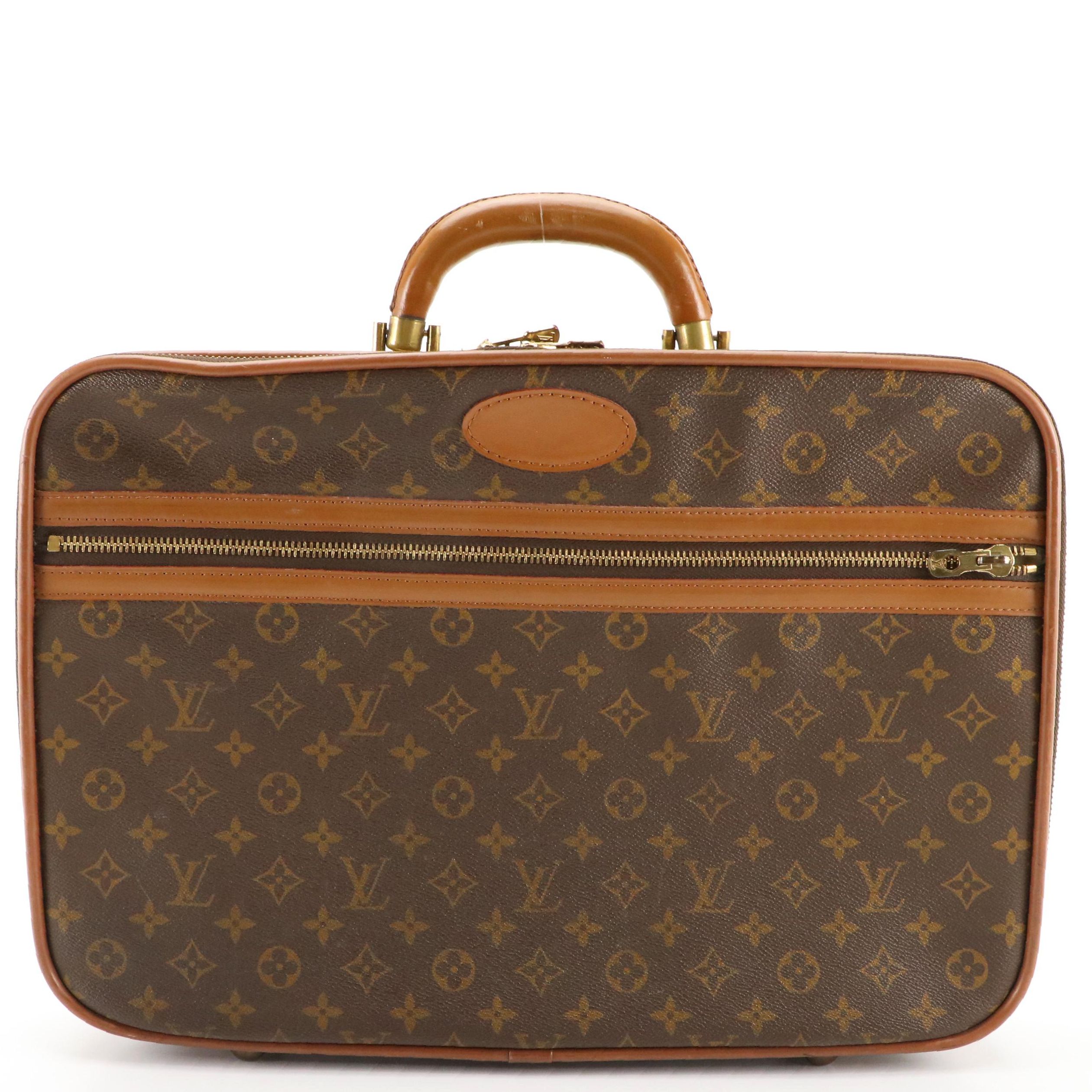 Louis Vuitton Soft Side Briefcase Bag in Monogram Canvas and Leather