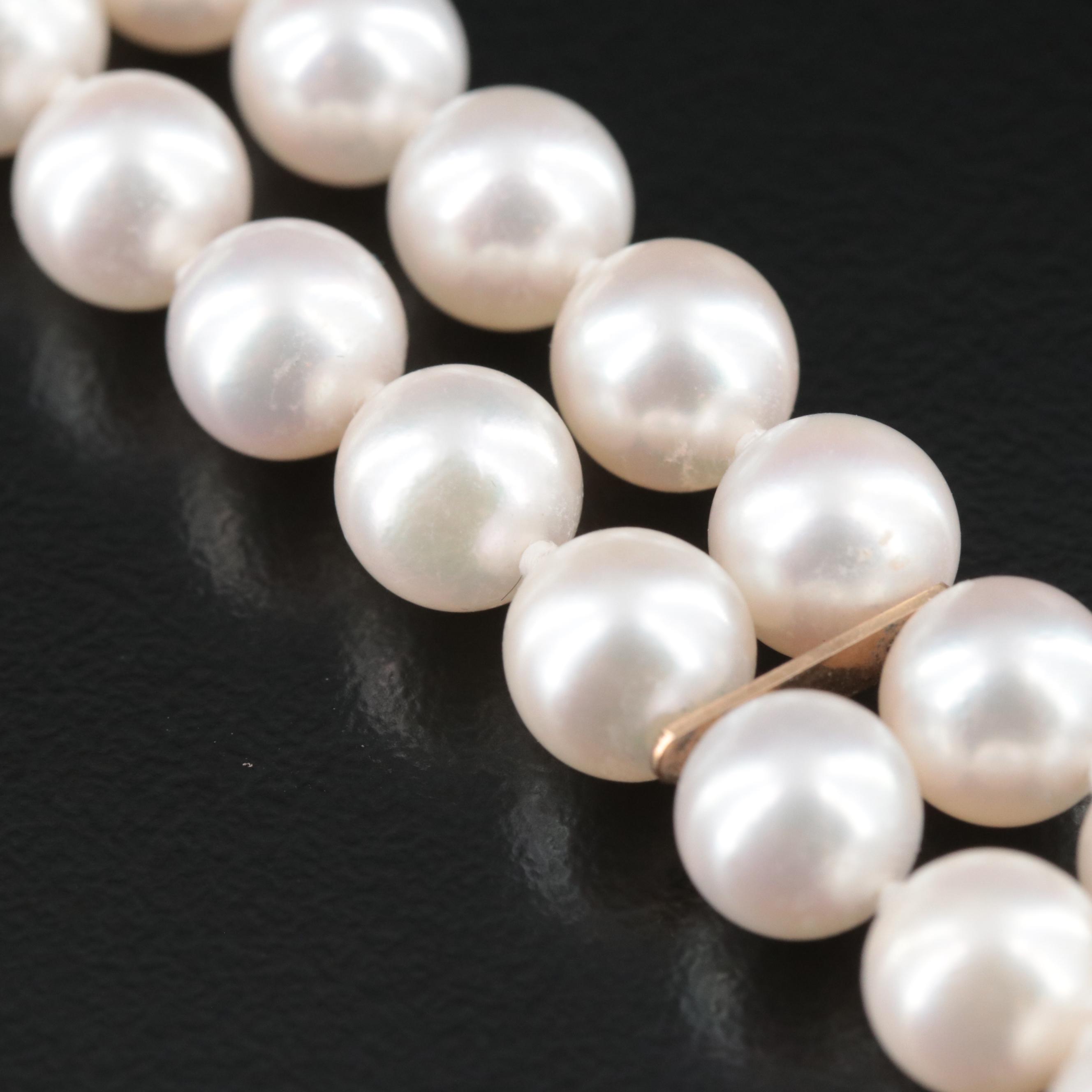 14K Pearl Bracelet