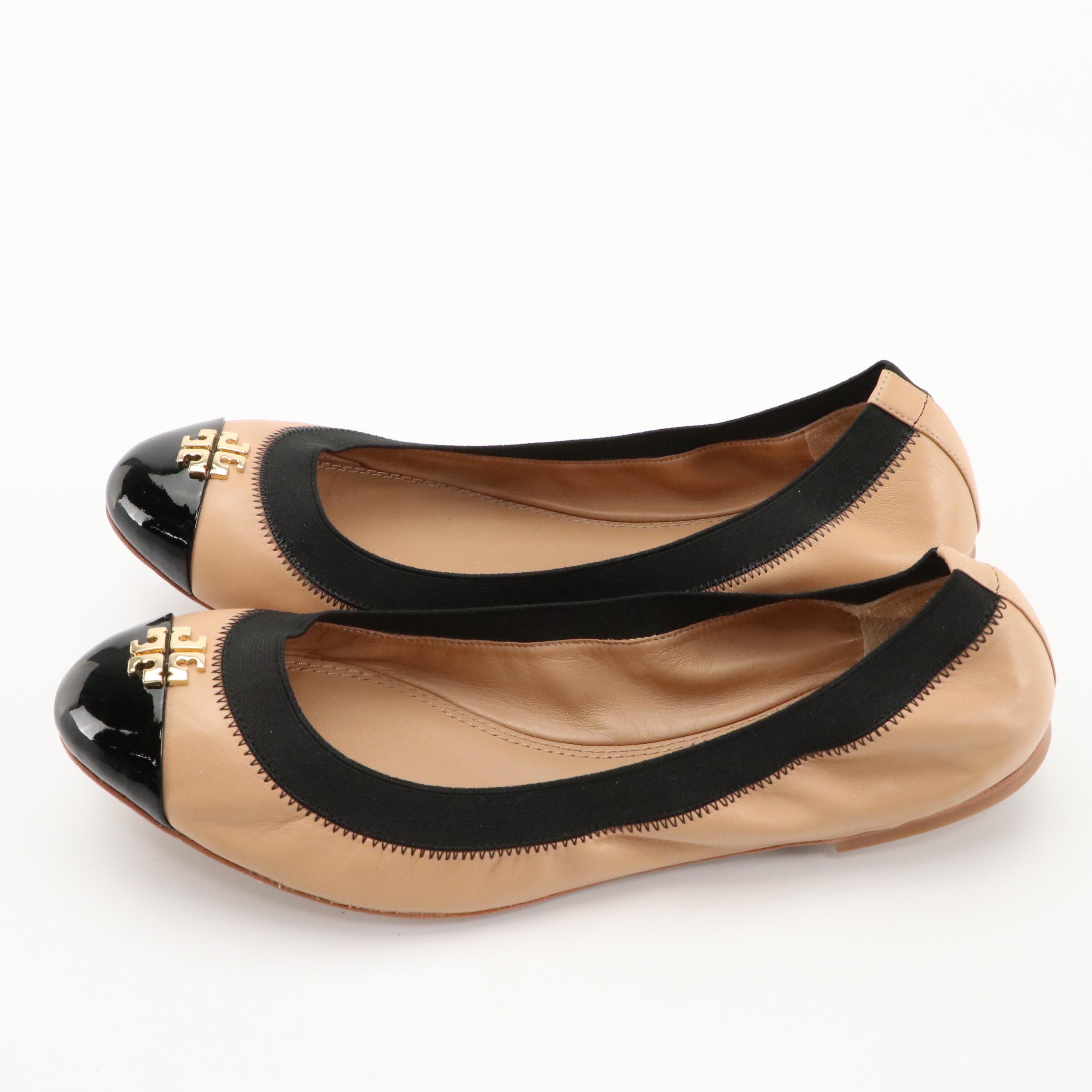 Shoes of Prey Multi-Leather Oxford Pumps, Tory Burch Jolie Ballet Flats in Box