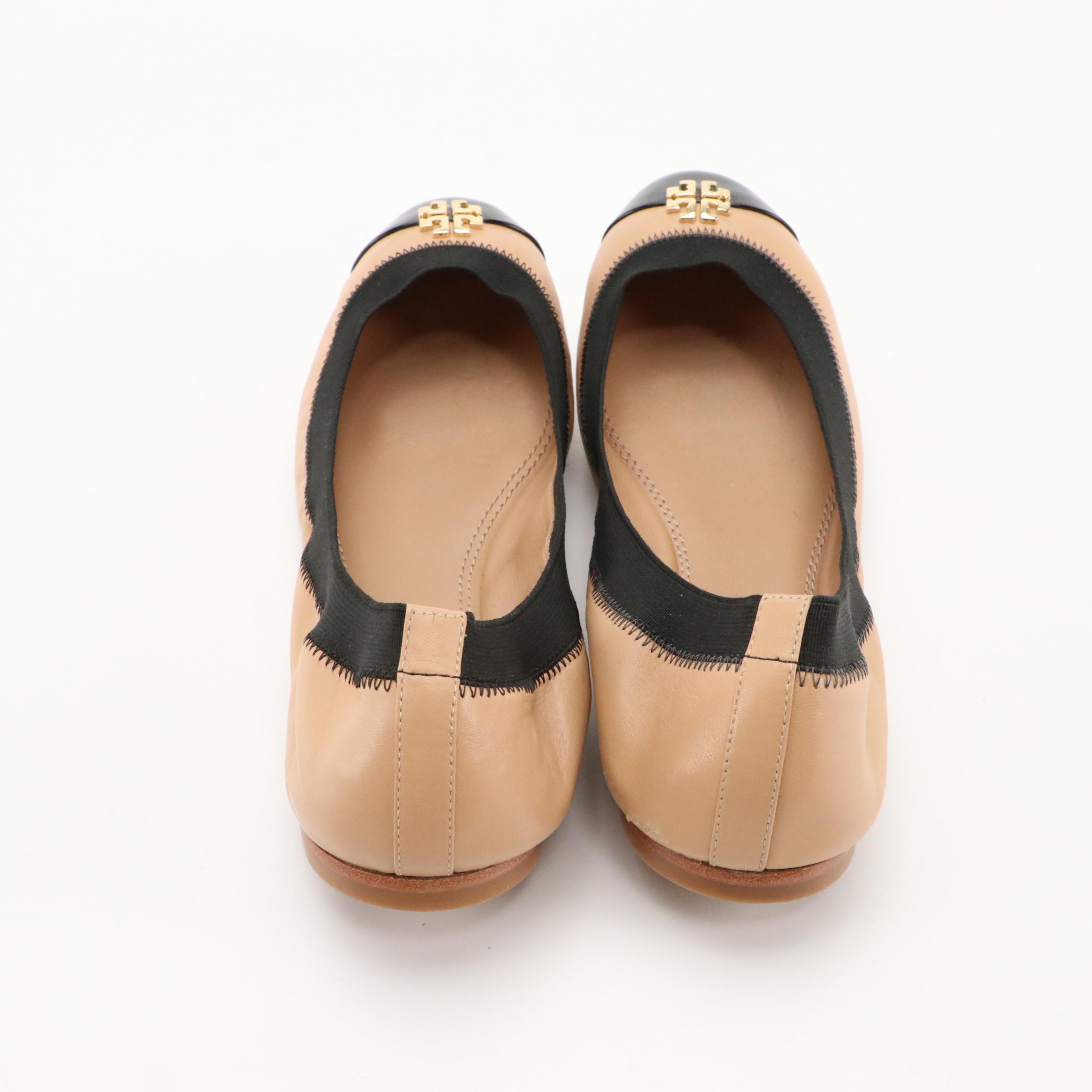 Shoes of Prey Multi-Leather Oxford Pumps, Tory Burch Jolie Ballet Flats in Box