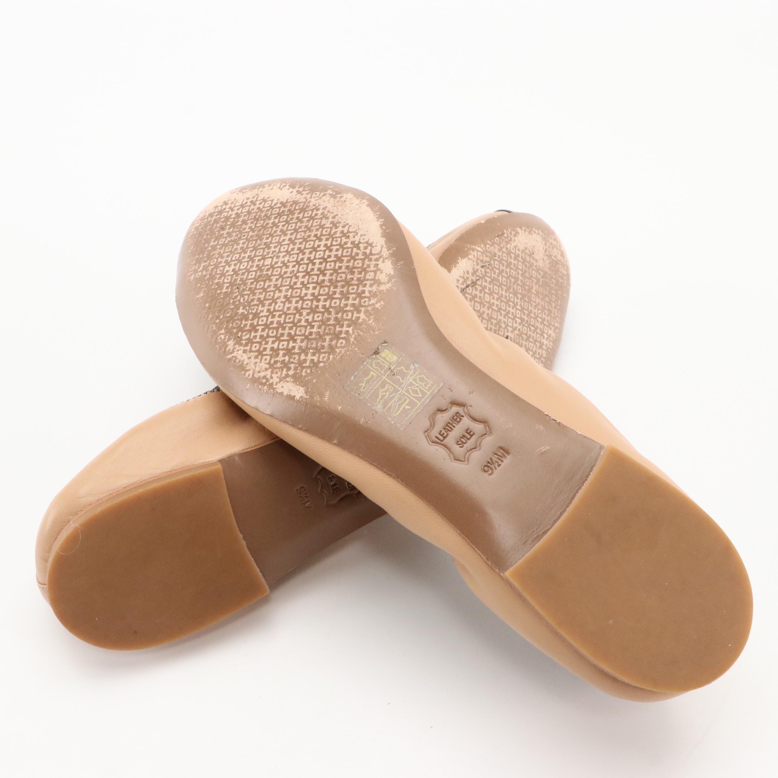 Shoes of Prey Multi-Leather Oxford Pumps, Tory Burch Jolie Ballet Flats in Box