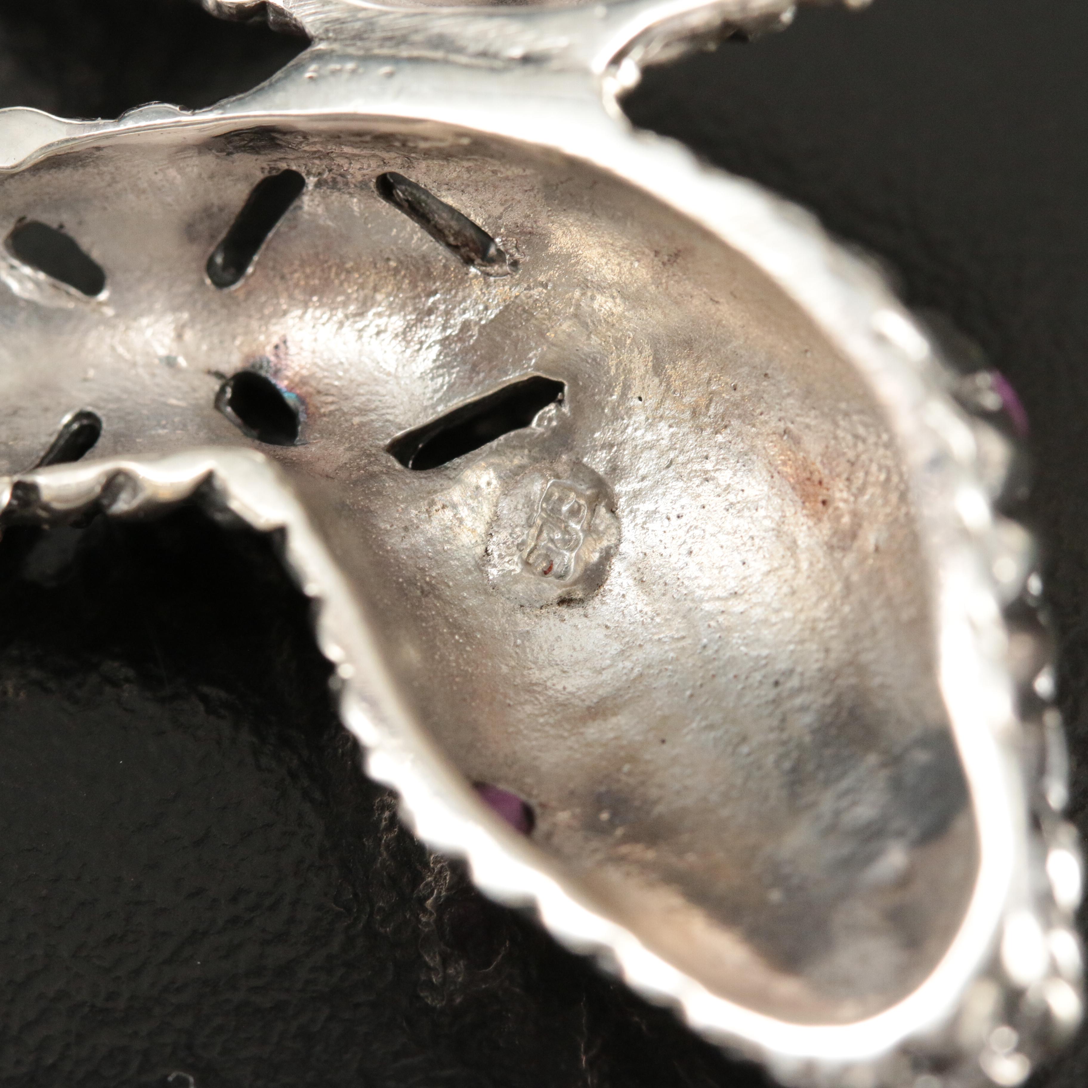 Sterling and Pyrite Hinged Snake Bracelet