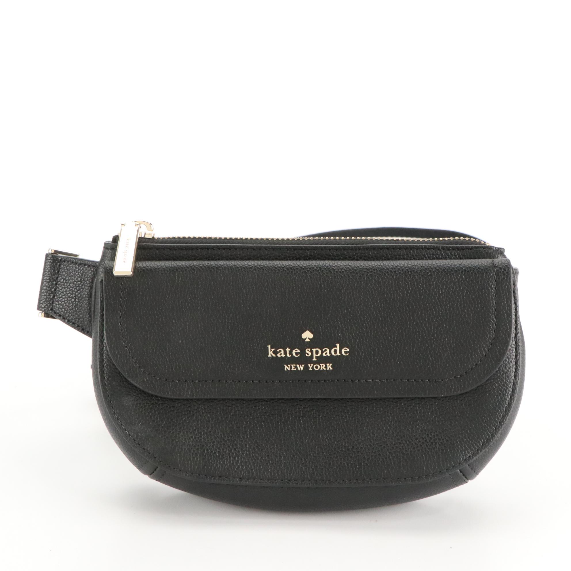 Kate Spade Pale Pink Ward Place Evangelie 2-Way Satchel and Black Rosie Belt Bag