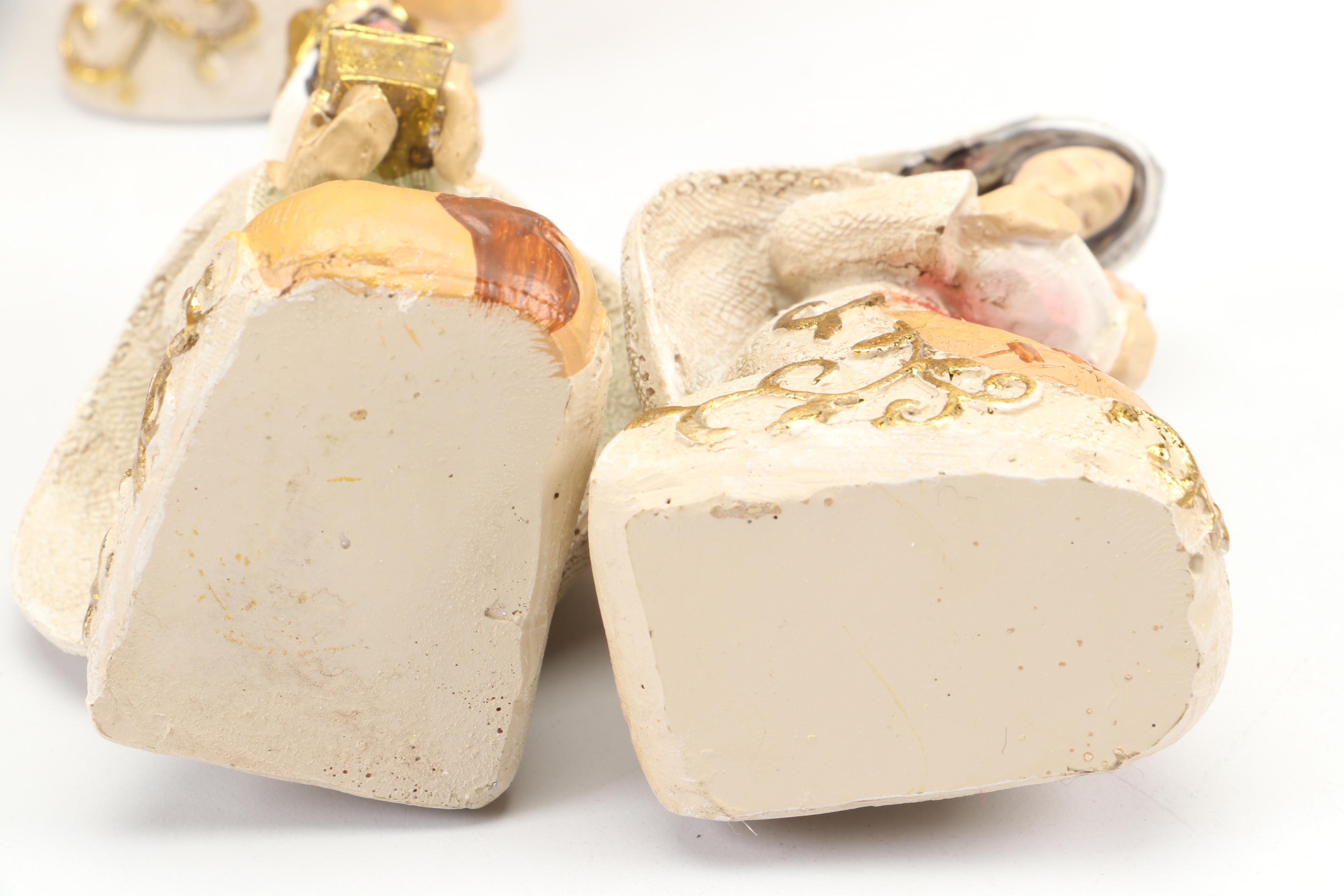 Carved Wood Nativity Set with Resin Nesting Bethlehem Nativity Set and More