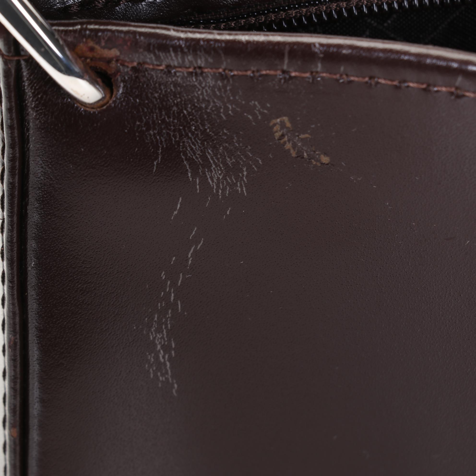 Longchamp Roseau Leather Shoulder Bag in Chocolate Brown With Dust Cover