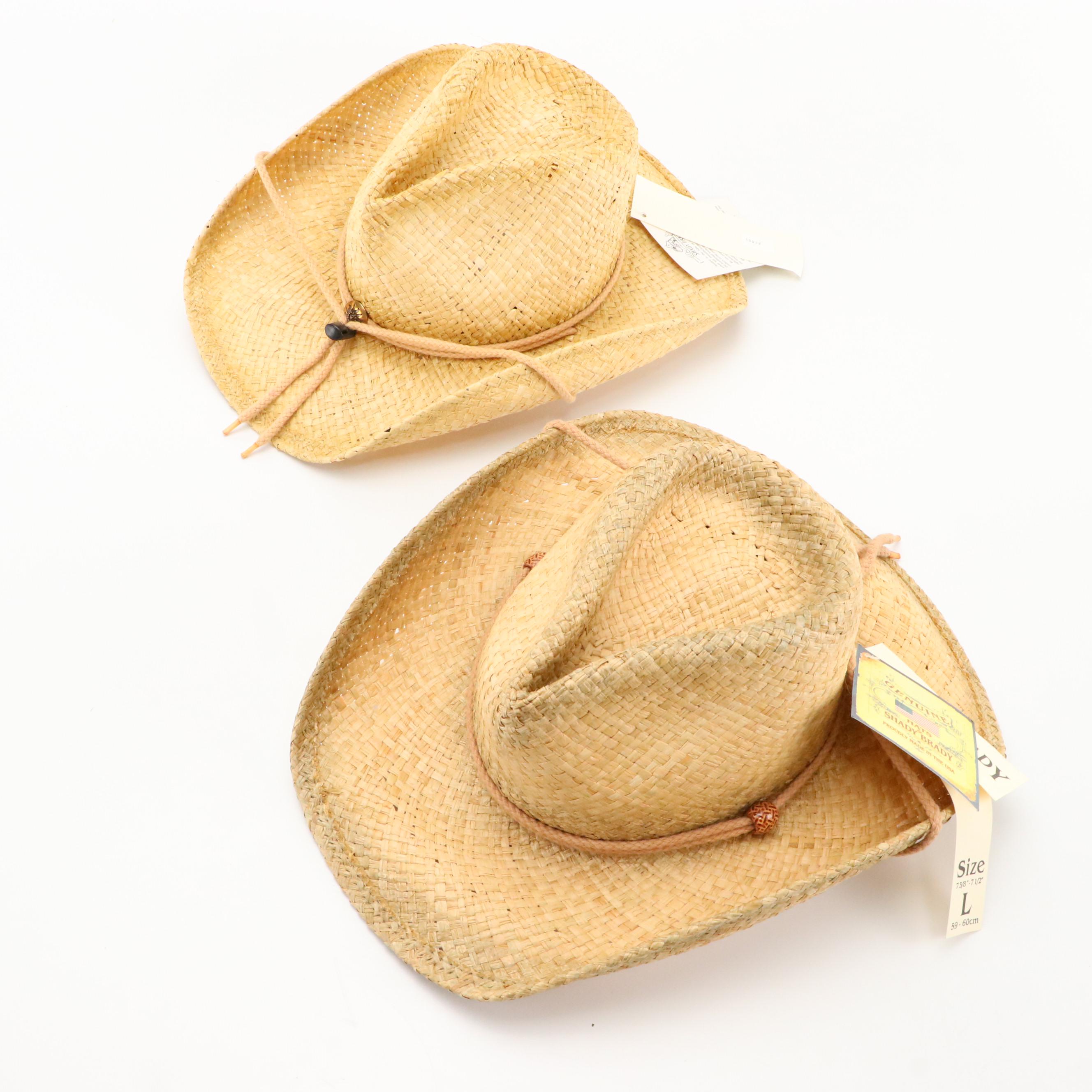 Shady Brady Crushable Straw Western Hats