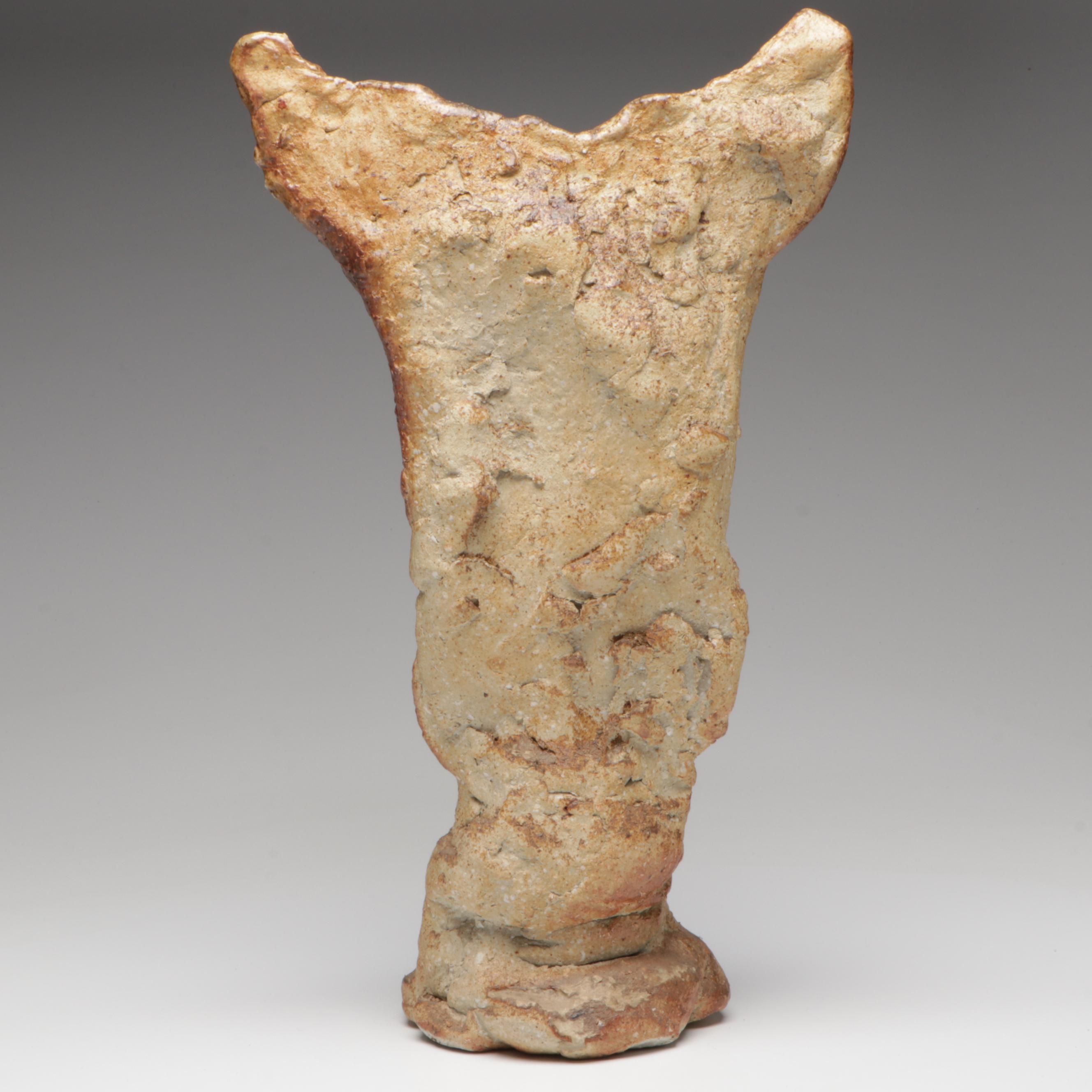 David Kastner SlabBuilt Figurines and Wheel Thrown Studio Art Pottery Bowl