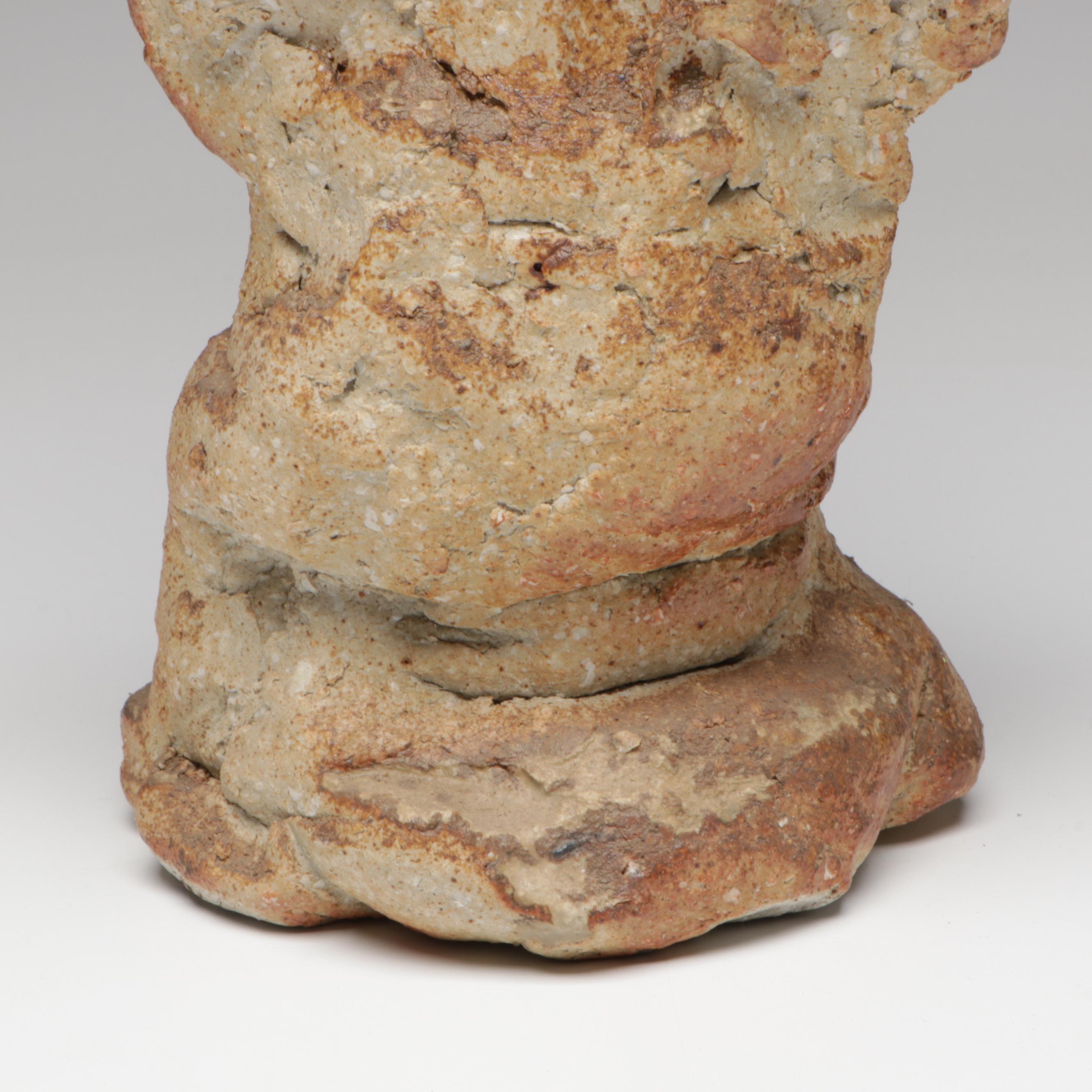 David Kastner SlabBuilt Figurines and Wheel Thrown Studio Art Pottery Bowl