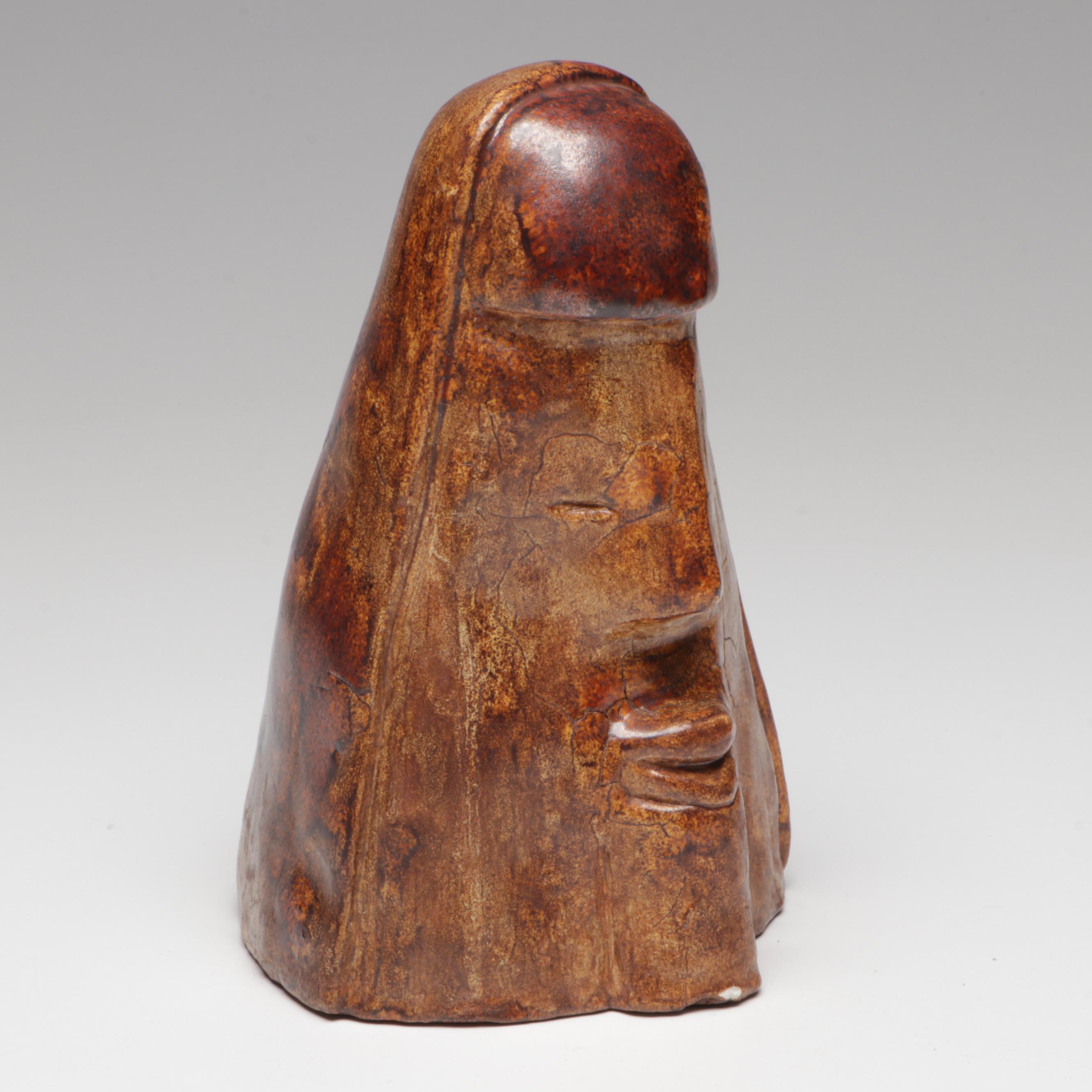 David Kastner SlabBuilt Figurines and Wheel Thrown Studio Art Pottery Bowl