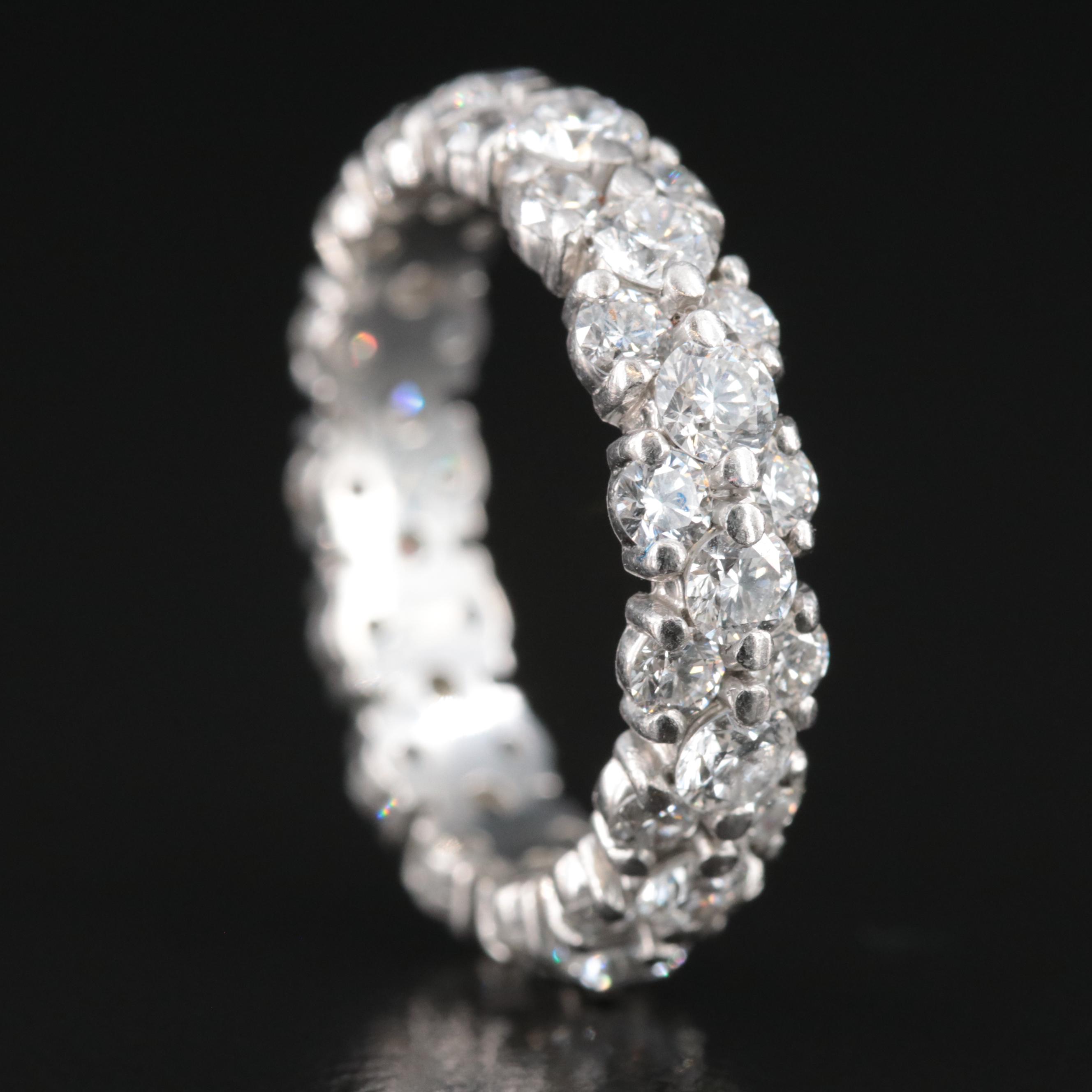 Platinum 2.52 CTW Diamond Eternity Band