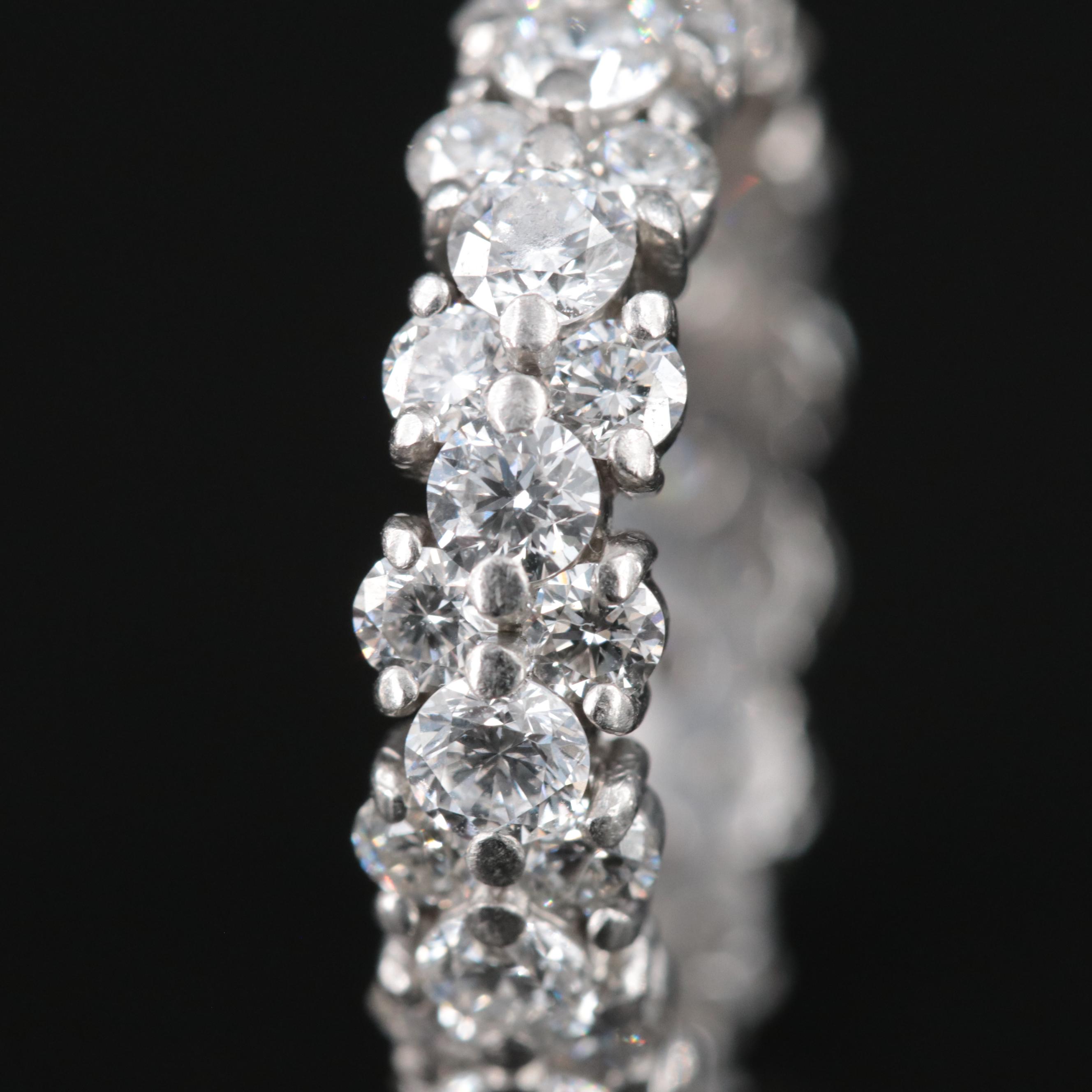 Platinum 2.52 CTW Diamond Eternity Band