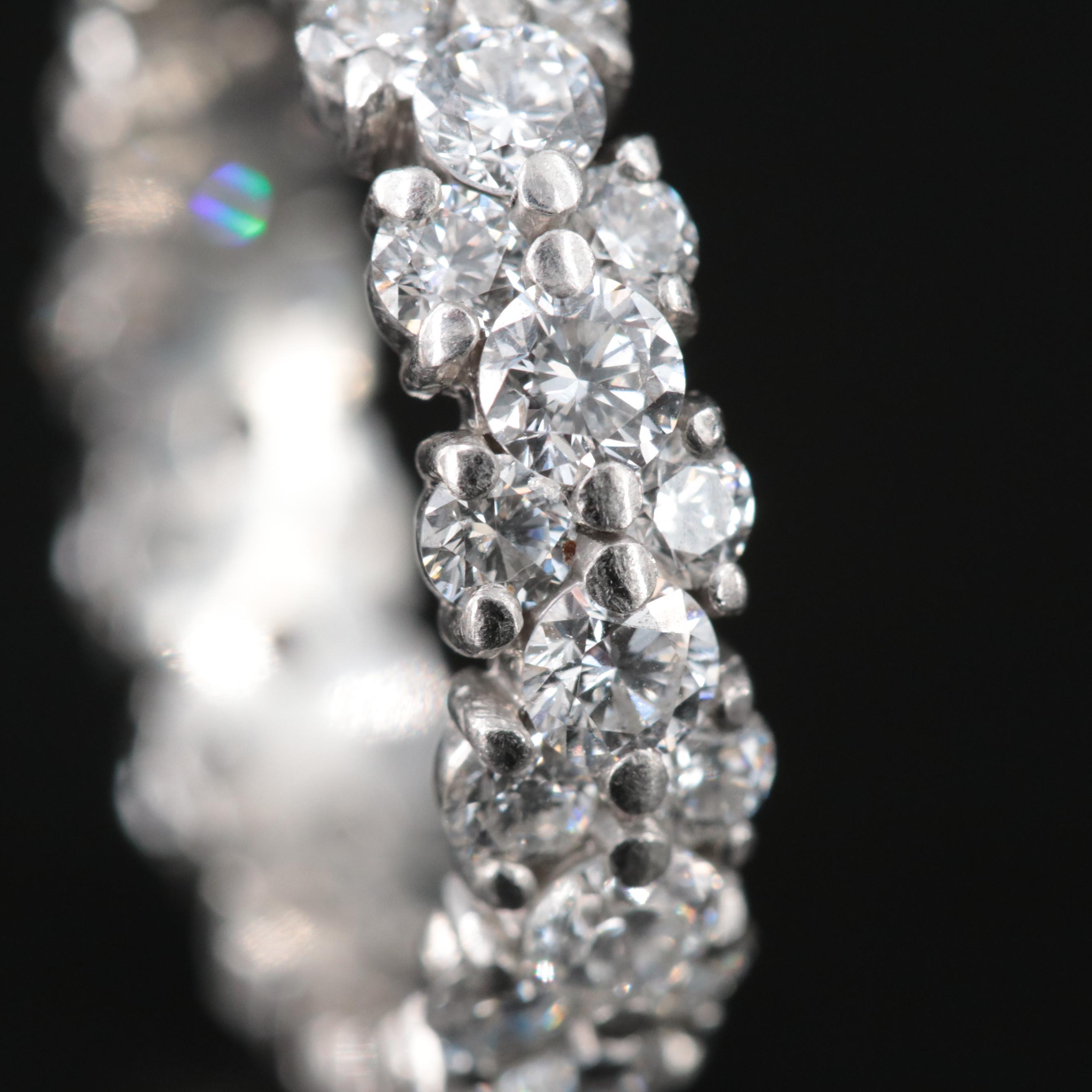 Platinum 2.52 CTW Diamond Eternity Band