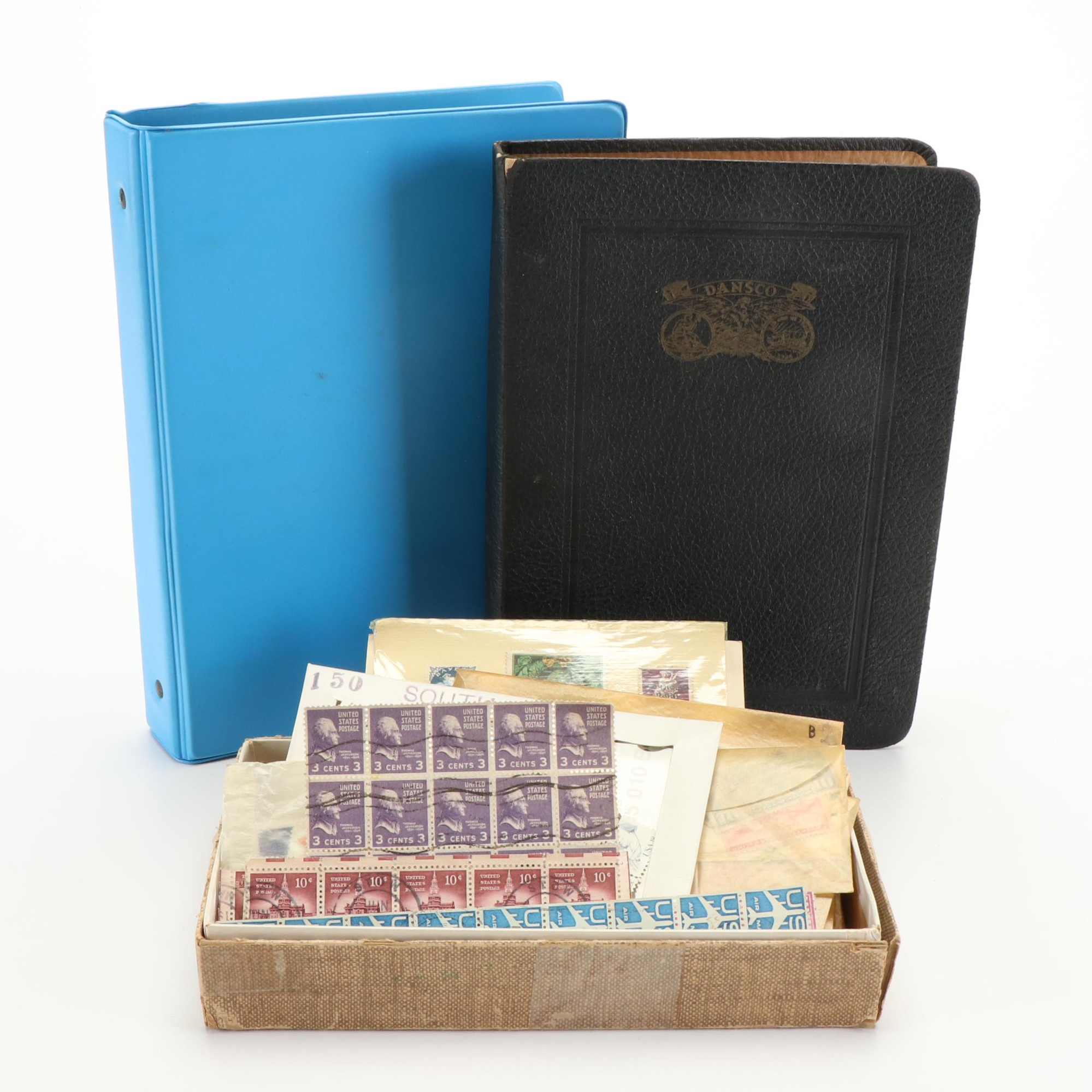 Two Postage Stamp Dealer Stockbooks